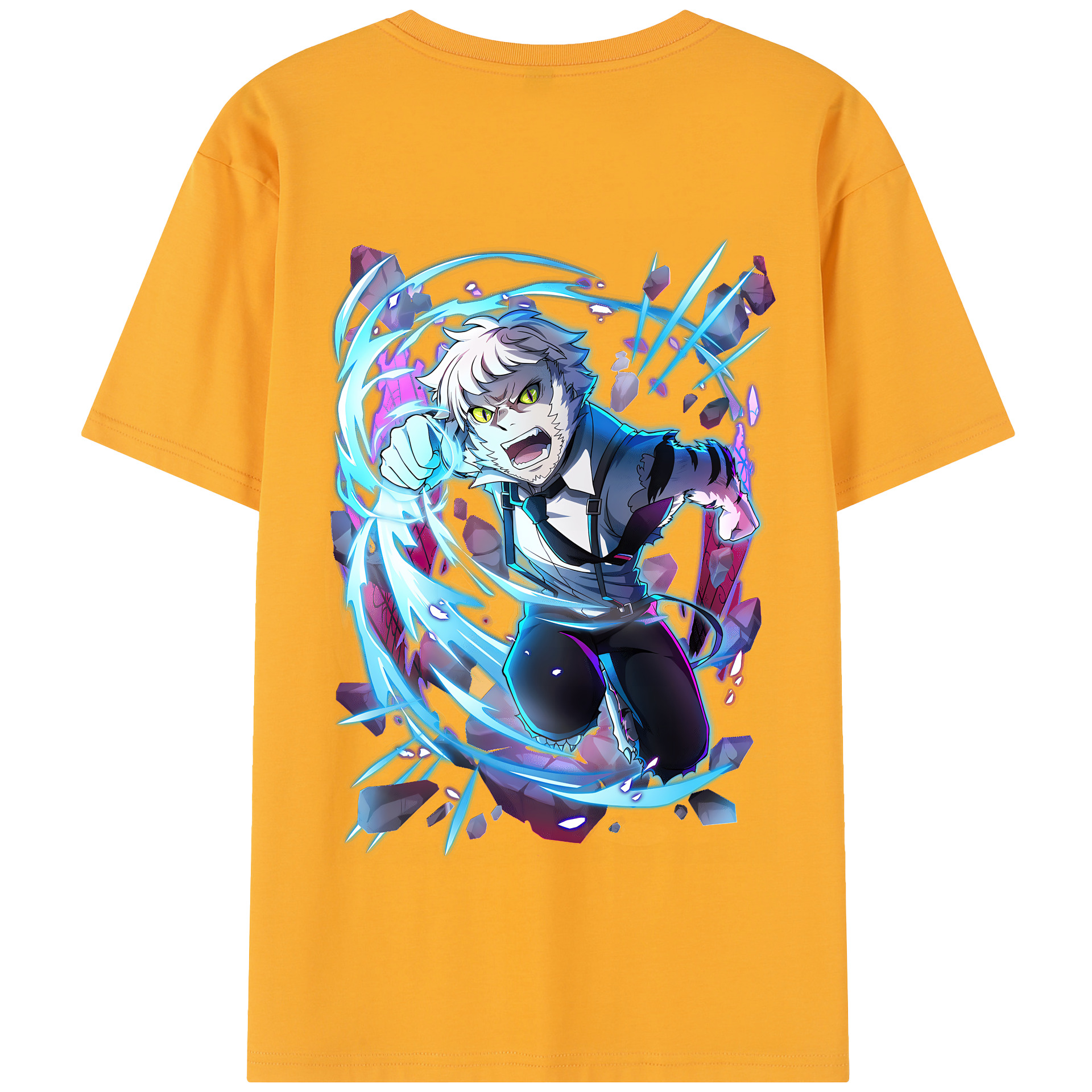 （画像用） 文豪ストレイドッグス Bungo Stray Dogs 綿100％半袖Tシャツ（背面プリント）