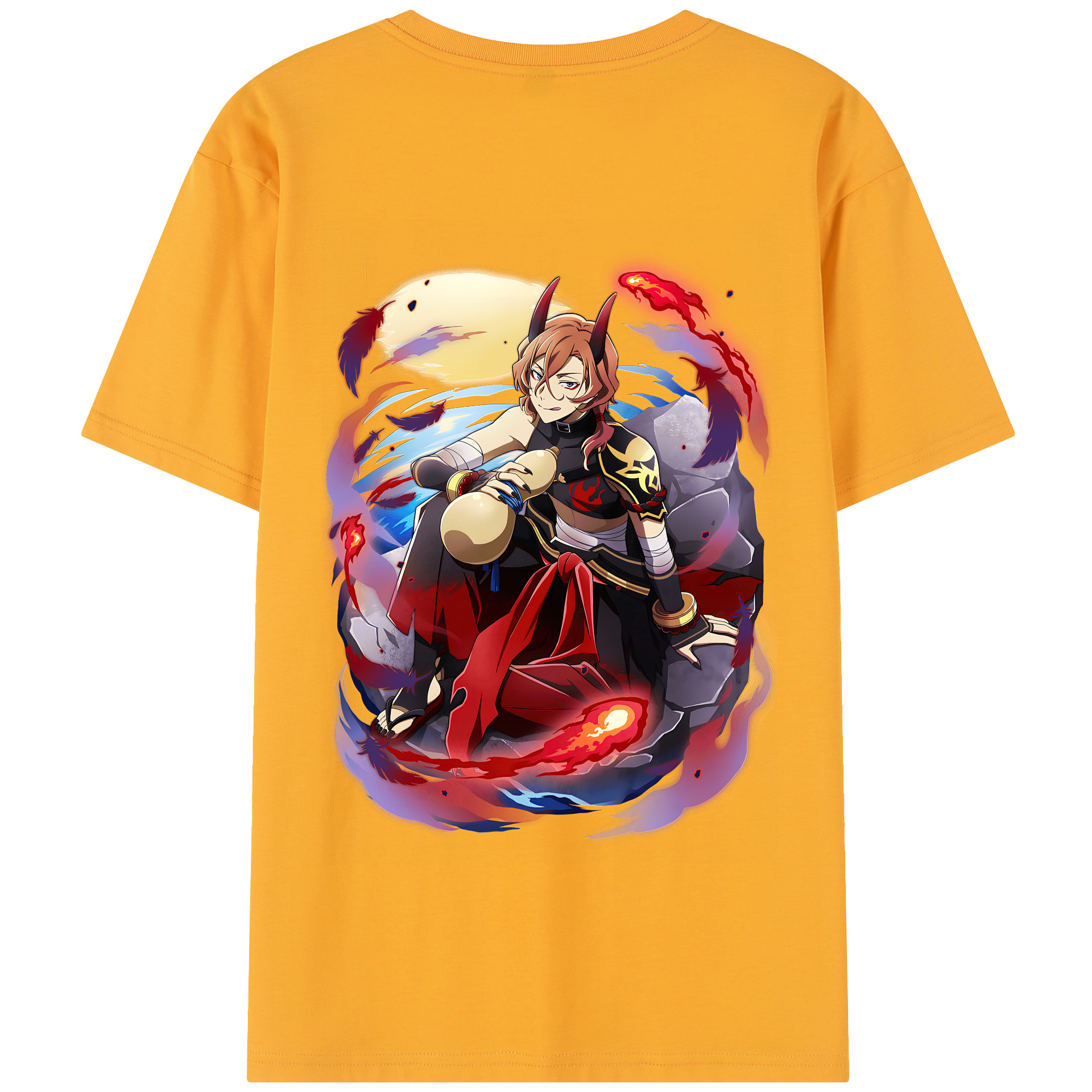 （画像用） 文豪ストレイドッグス Bungo Stray Dogs 綿100％半袖Tシャツ（背面プリント）