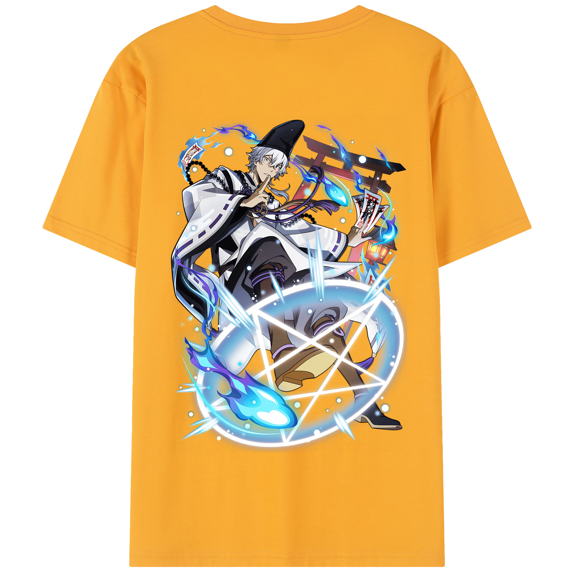 （画像用） 文豪ストレイドッグス Bungo Stray Dogs 綿100％半袖Tシャツ（背面プリント）