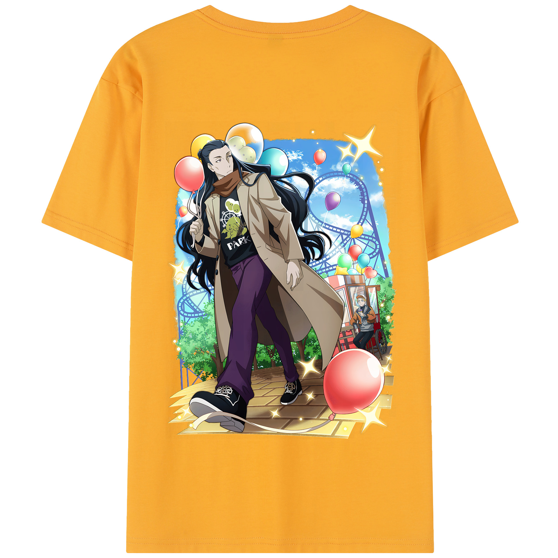 （画像用） 文豪ストレイドッグス Bungo Stray Dogs 綿100％半袖Tシャツ（背面プリント）