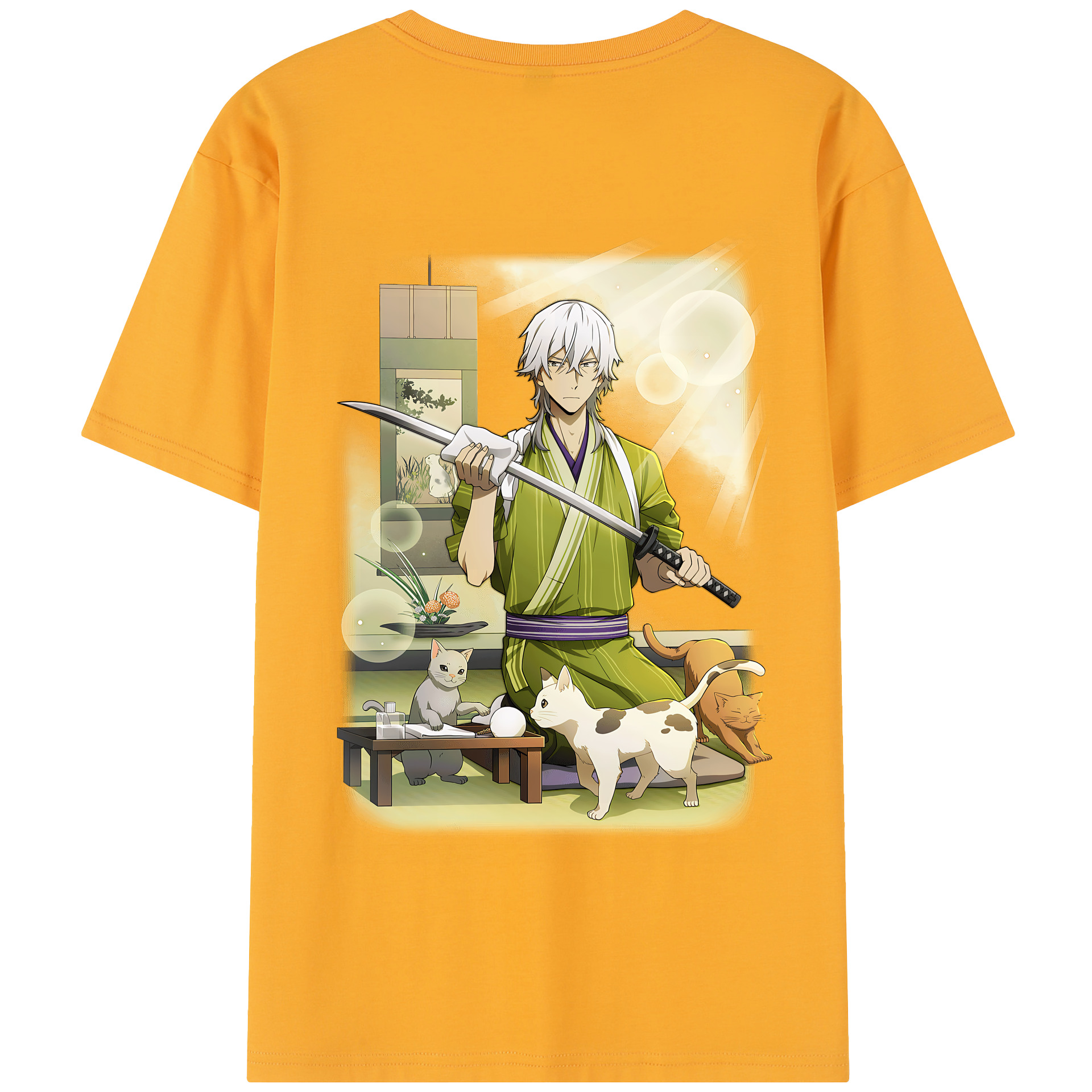 （画像用） 文豪ストレイドッグス Bungo Stray Dogs 綿100％半袖Tシャツ（背面プリント）