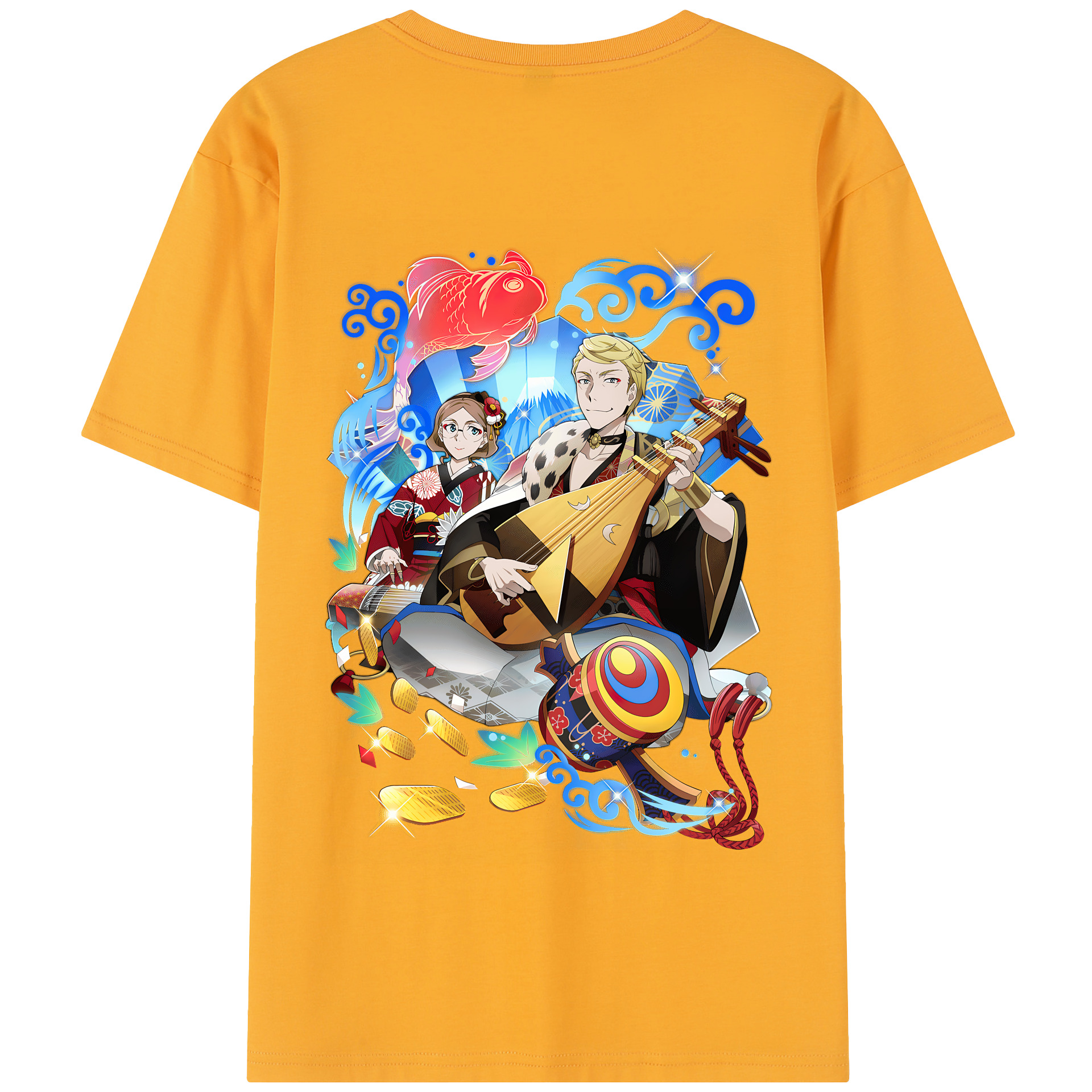 （画像用） 文豪ストレイドッグス Bungo Stray Dogs 綿100％半袖Tシャツ（背面プリント）