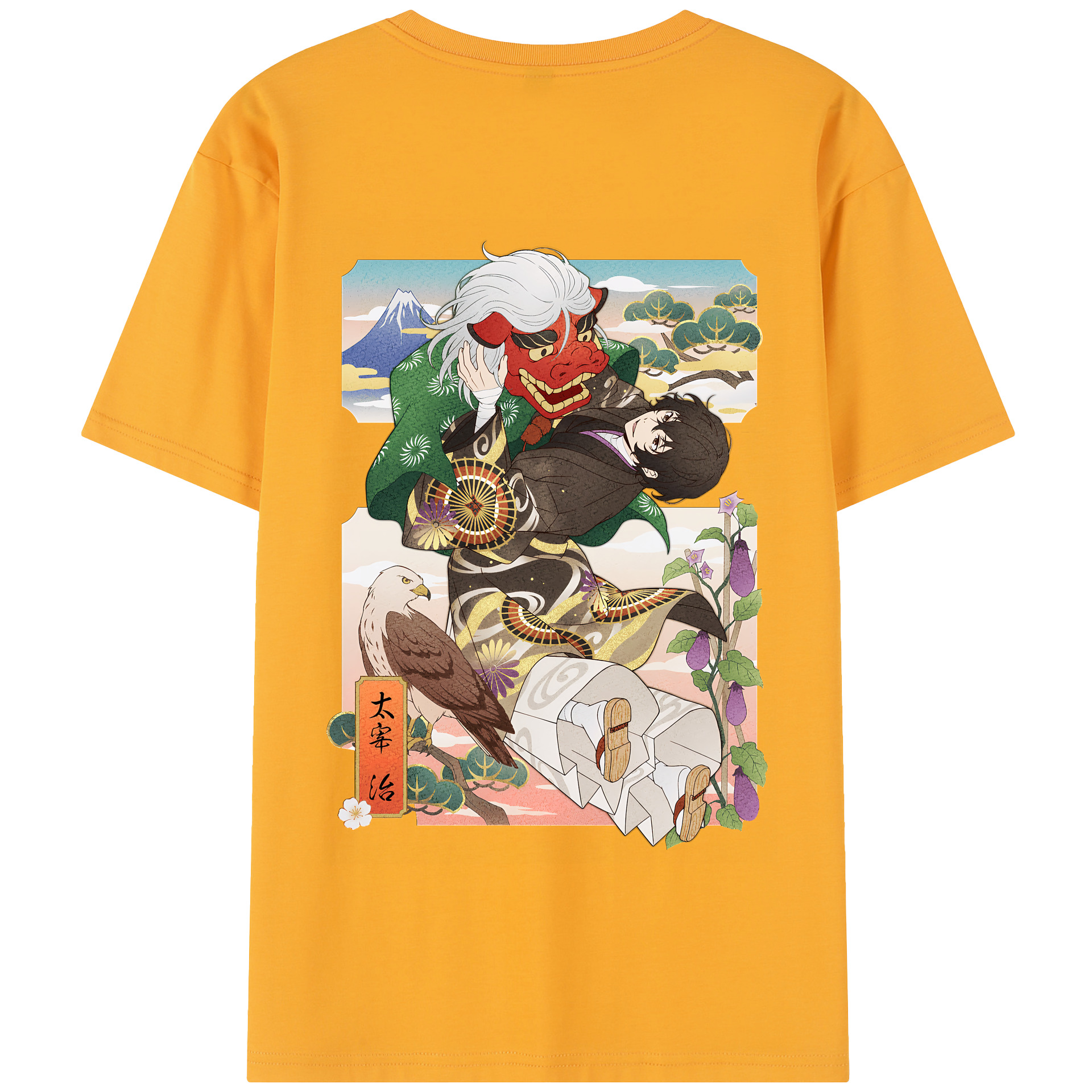 （画像用） 文豪ストレイドッグス Bungo Stray Dogs 綿100％半袖Tシャツ（背面プリント）