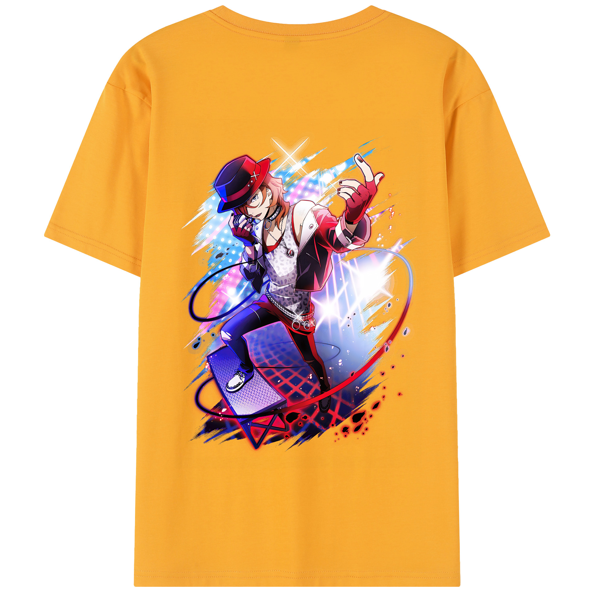 （画像用） 文豪ストレイドッグス Bungo Stray Dogs 綿100％半袖Tシャツ（背面プリント）