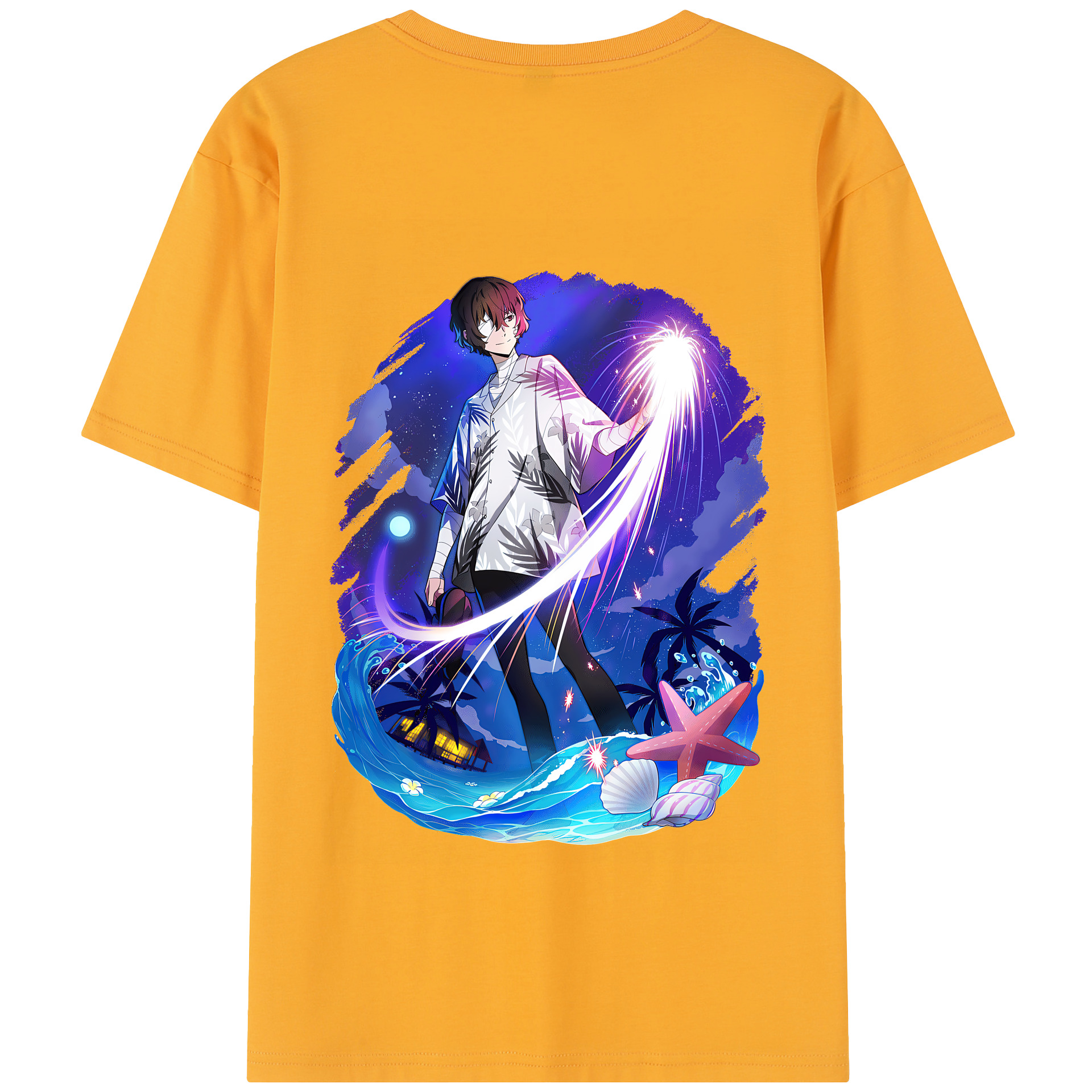 （画像用） 文豪ストレイドッグス Bungo Stray Dogs 綿100％半袖Tシャツ（背面プリント）