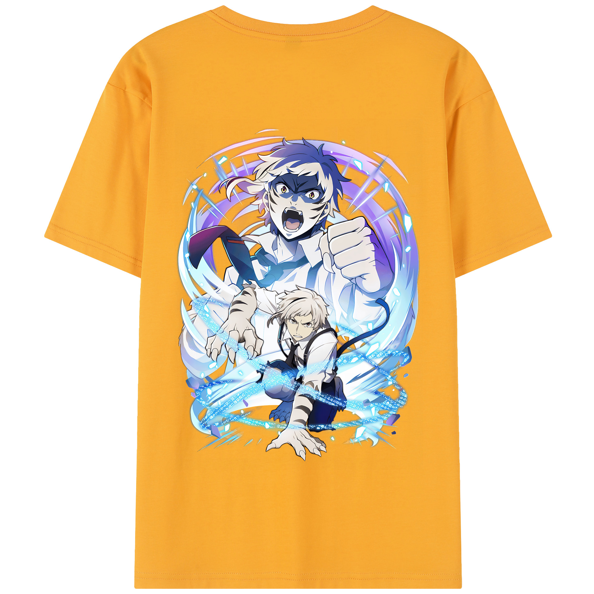 （画像用） 文豪ストレイドッグス Bungo Stray Dogs 綿100％半袖Tシャツ（背面プリント）