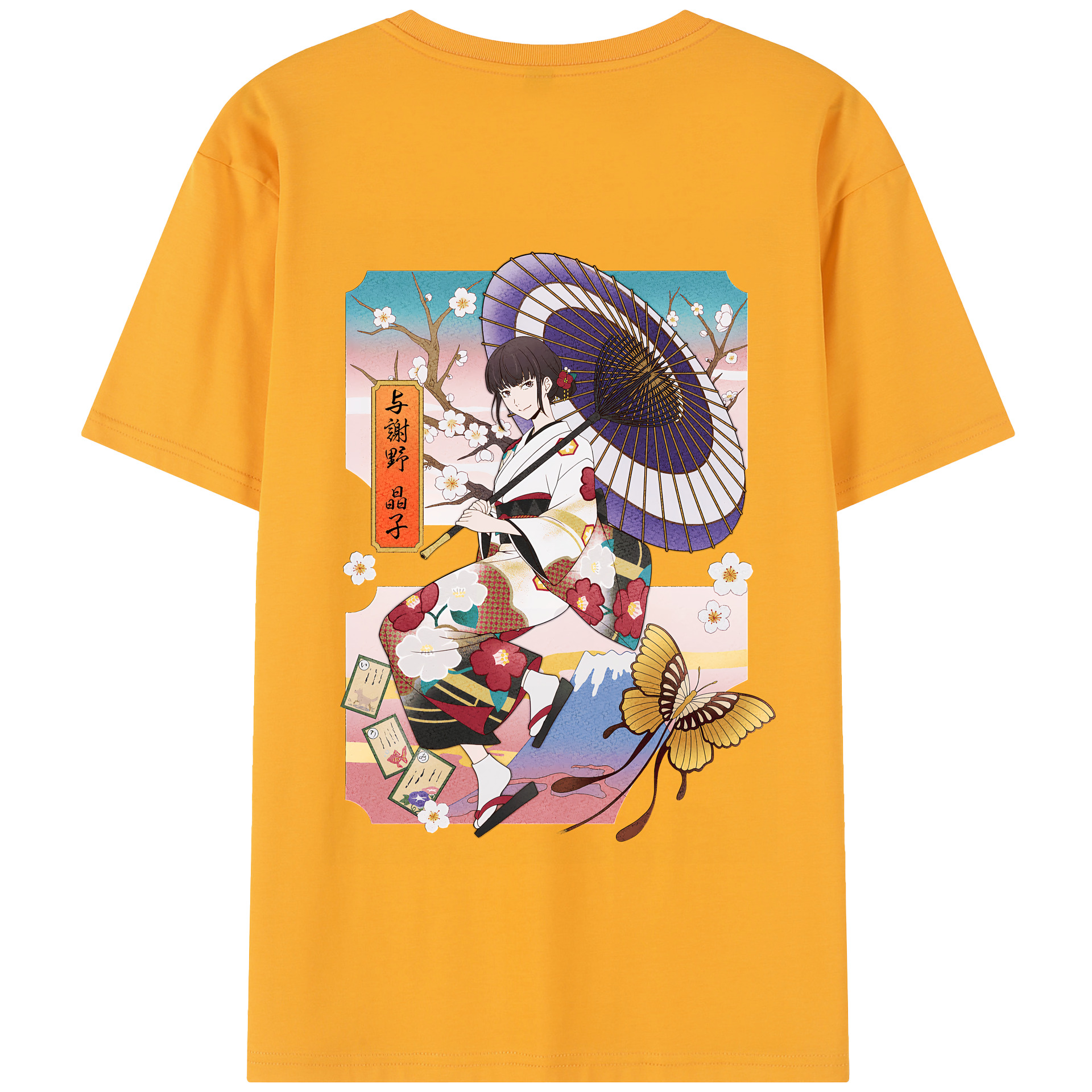 （画像用） 文豪ストレイドッグス Bungo Stray Dogs 綿100％半袖Tシャツ（背面プリント）