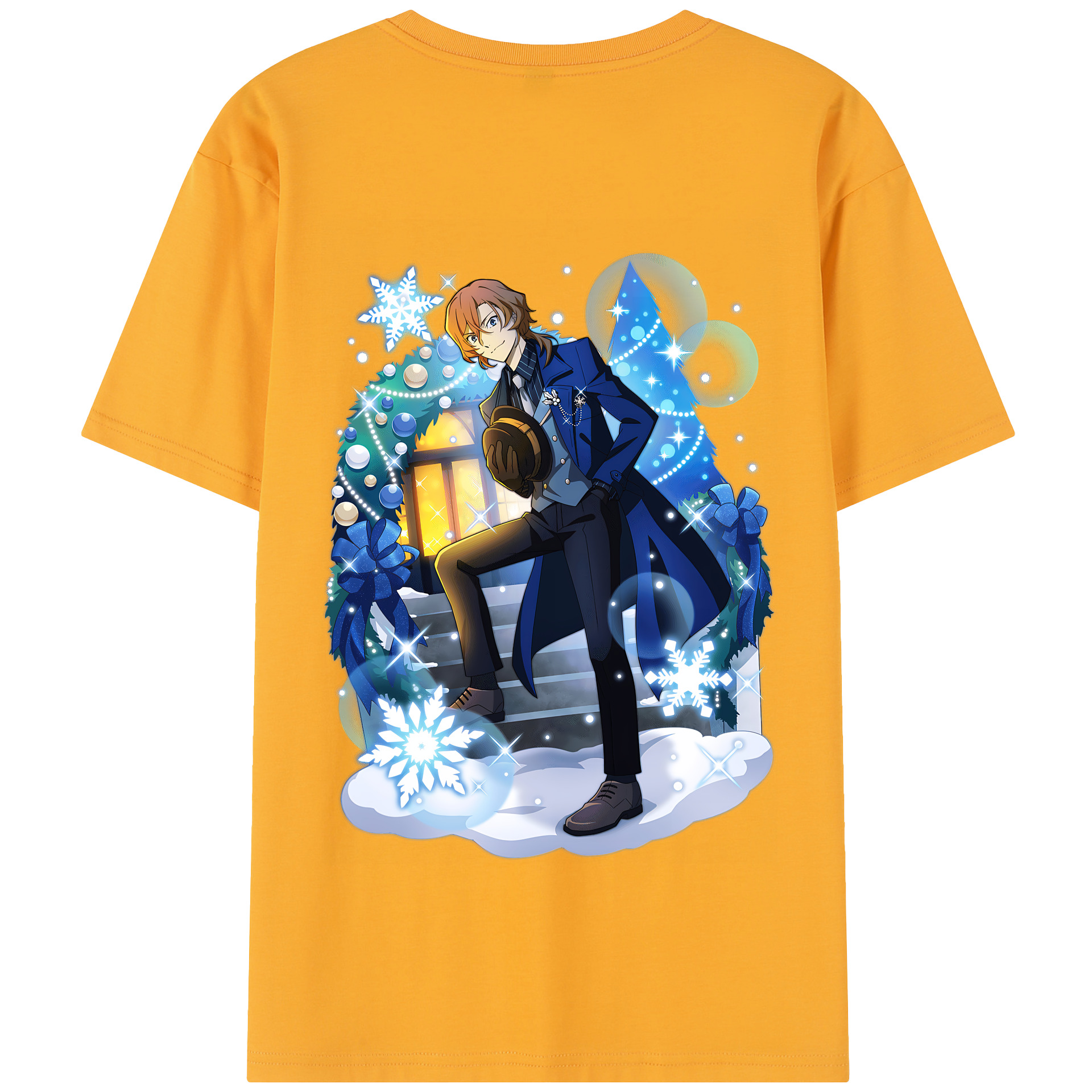 （画像用） 文豪ストレイドッグス Bungo Stray Dogs 綿100％半袖Tシャツ（背面プリント）