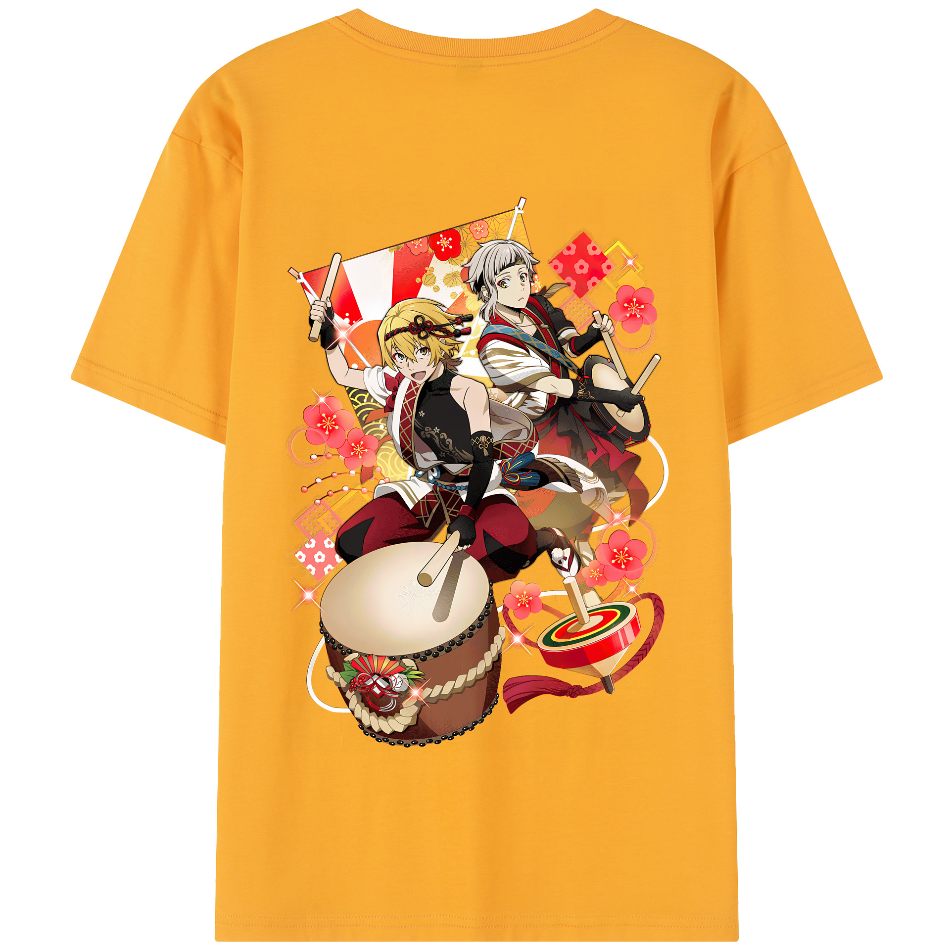 （画像用） 文豪ストレイドッグス Bungo Stray Dogs 綿100％半袖Tシャツ（背面プリント）
