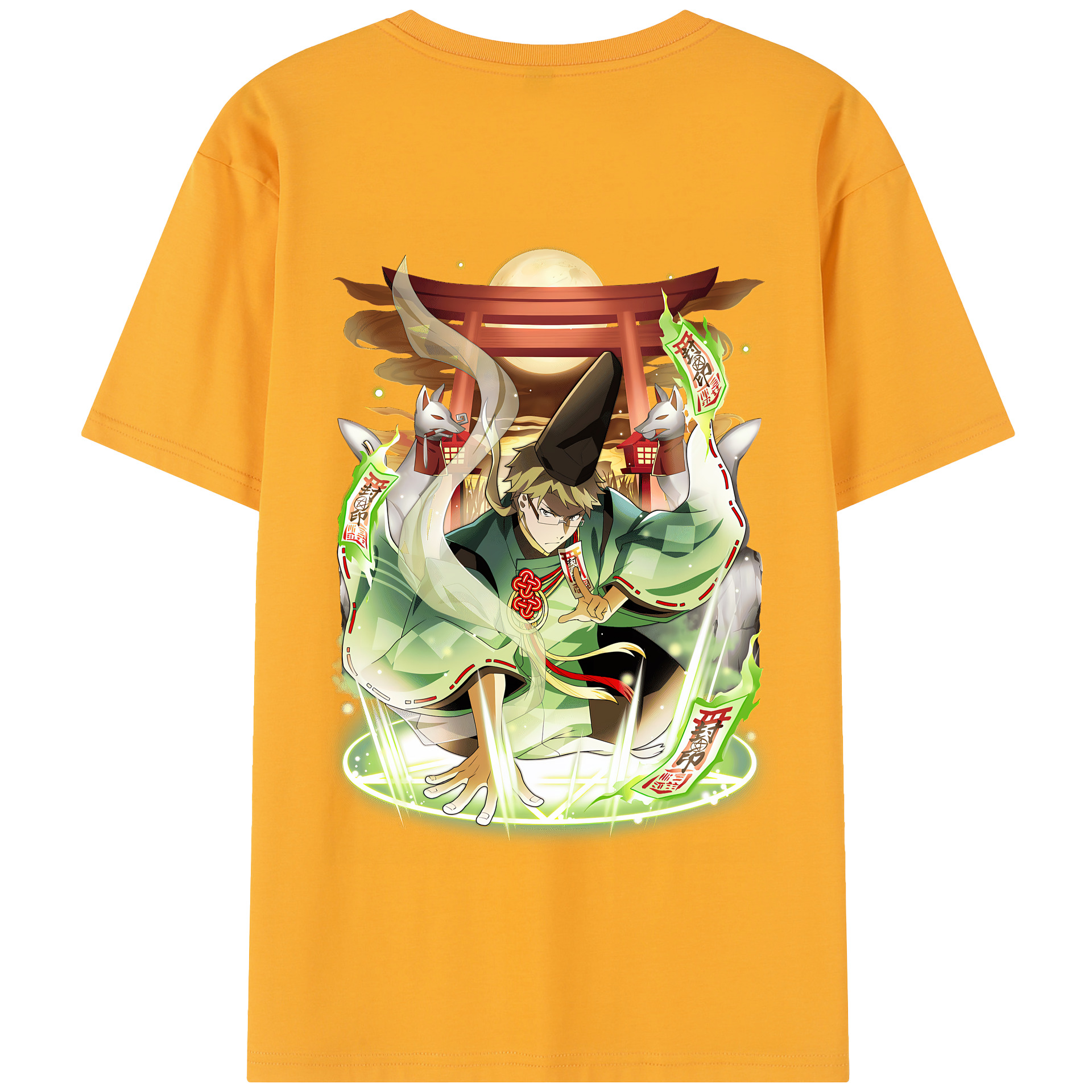 （画像用） 文豪ストレイドッグス Bungo Stray Dogs 綿100％半袖Tシャツ（背面プリント）