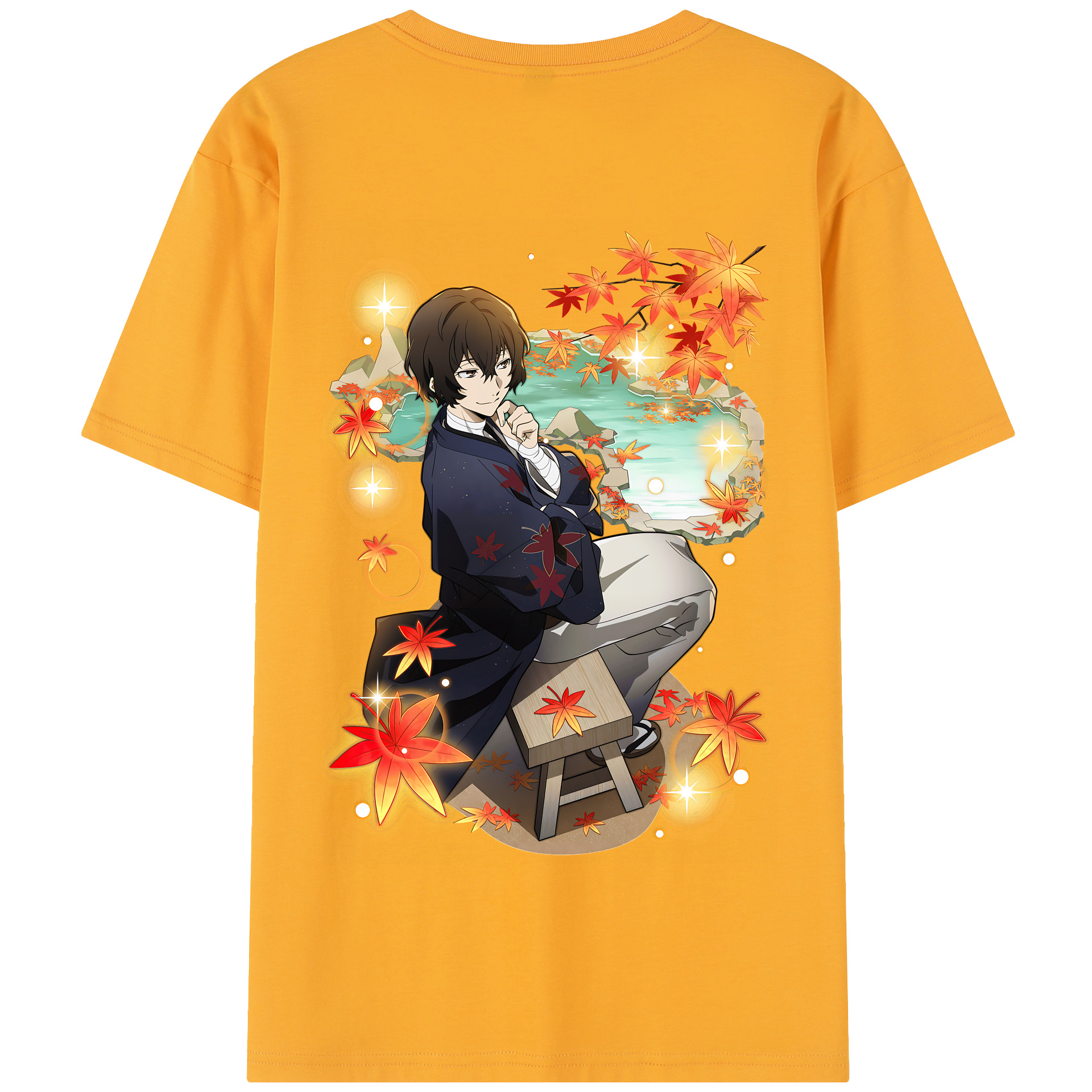 （画像用） 文豪ストレイドッグス Bungo Stray Dogs 綿100％半袖Tシャツ（背面プリント）