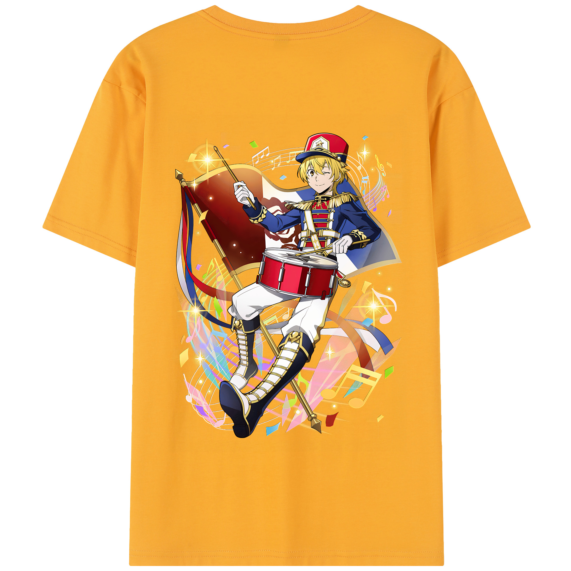 （画像用） 文豪ストレイドッグス Bungo Stray Dogs 綿100％半袖Tシャツ（背面プリント）