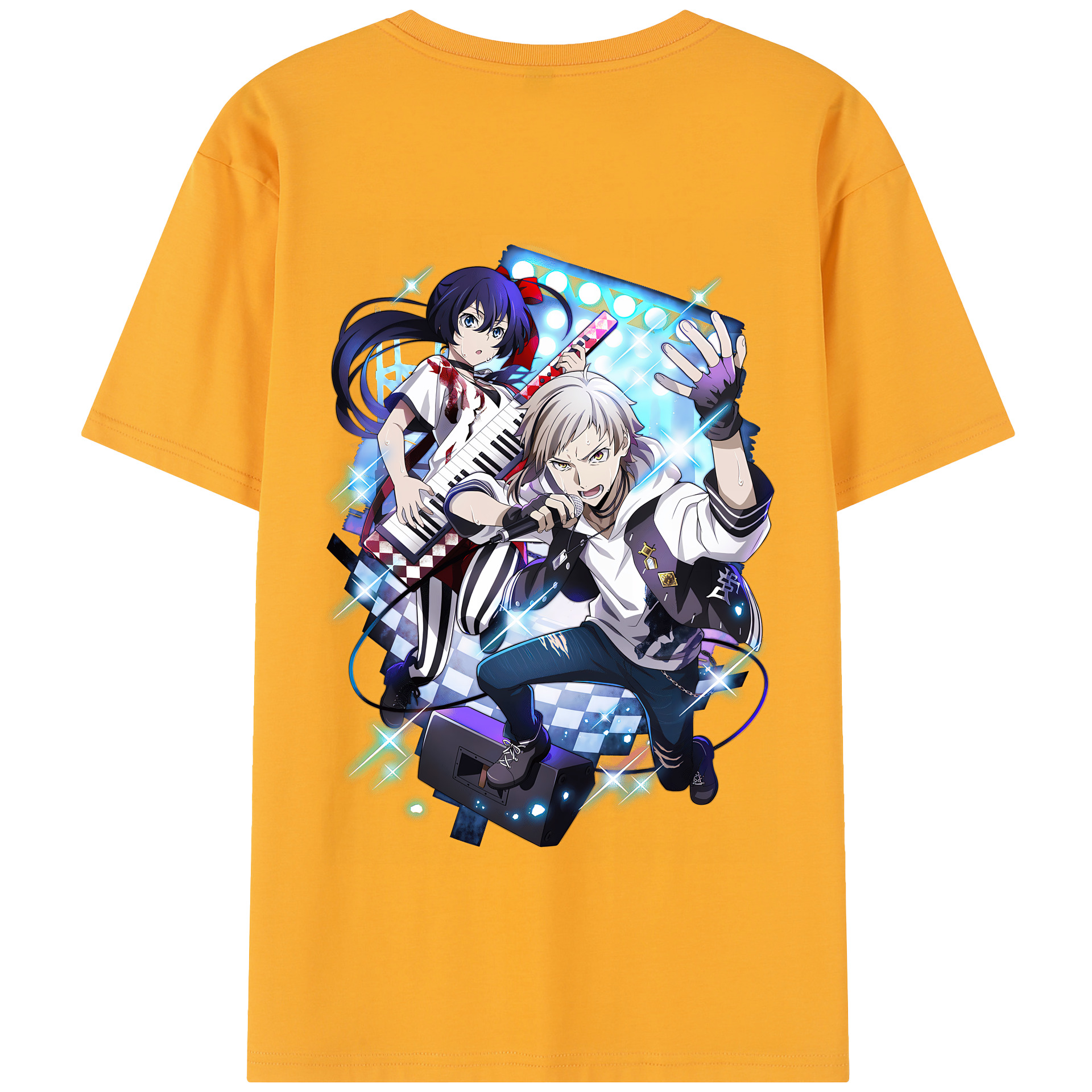 （画像用） 文豪ストレイドッグス Bungo Stray Dogs 綿100％半袖Tシャツ（背面プリント）