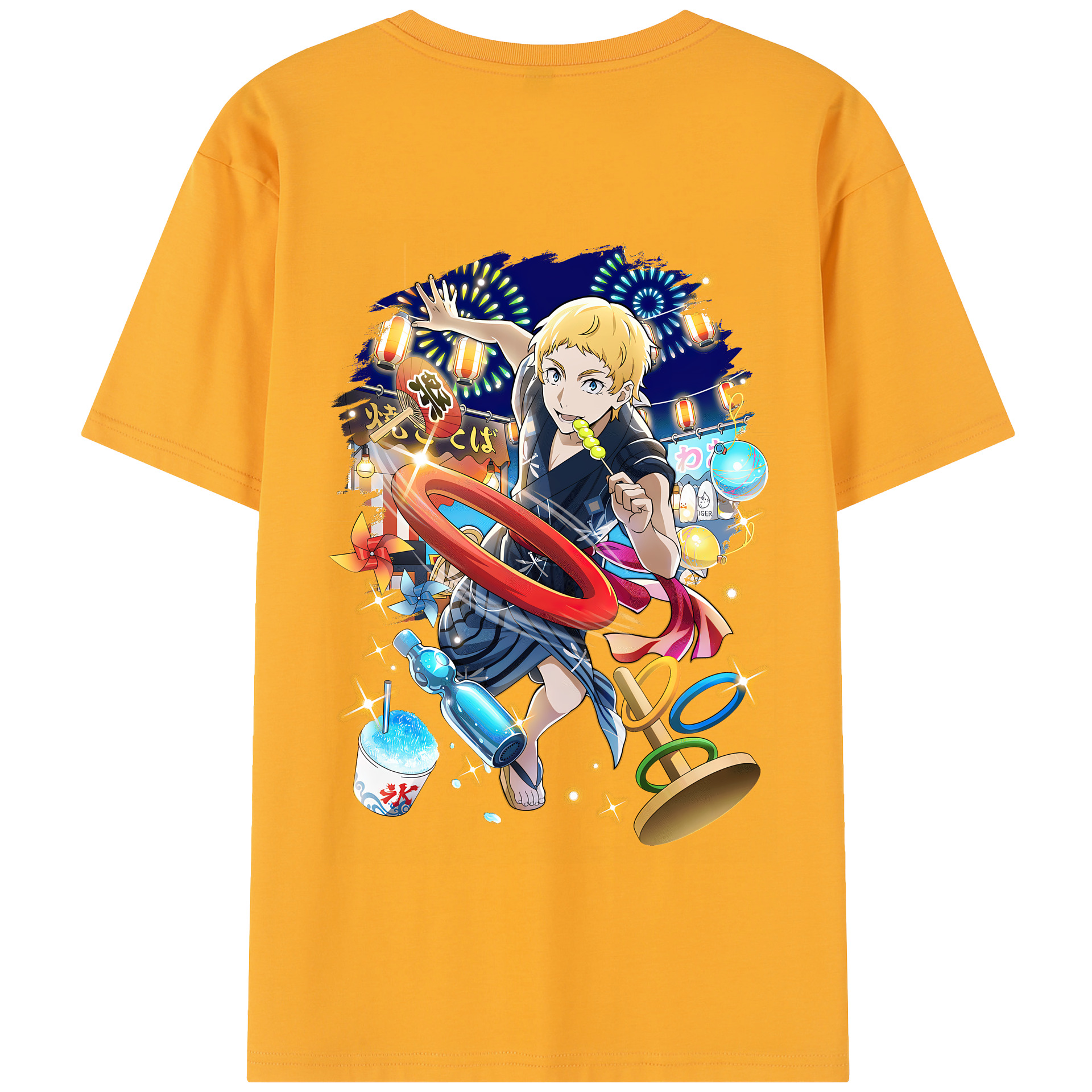 （画像用） 文豪ストレイドッグス Bungo Stray Dogs 綿100％半袖Tシャツ（背面プリント）