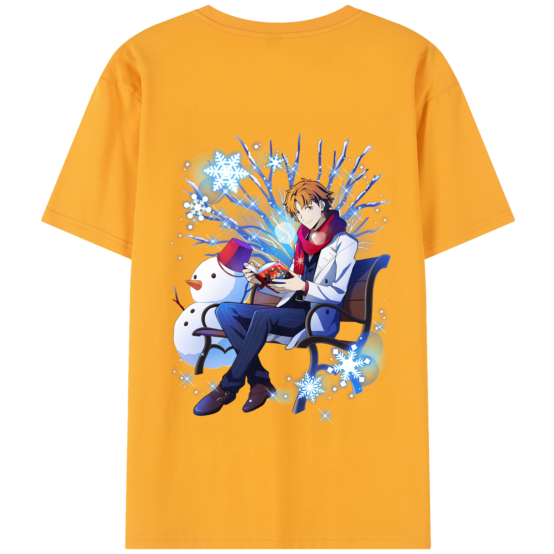 （画像用） 文豪ストレイドッグス Bungo Stray Dogs 綿100％半袖Tシャツ（背面プリント）