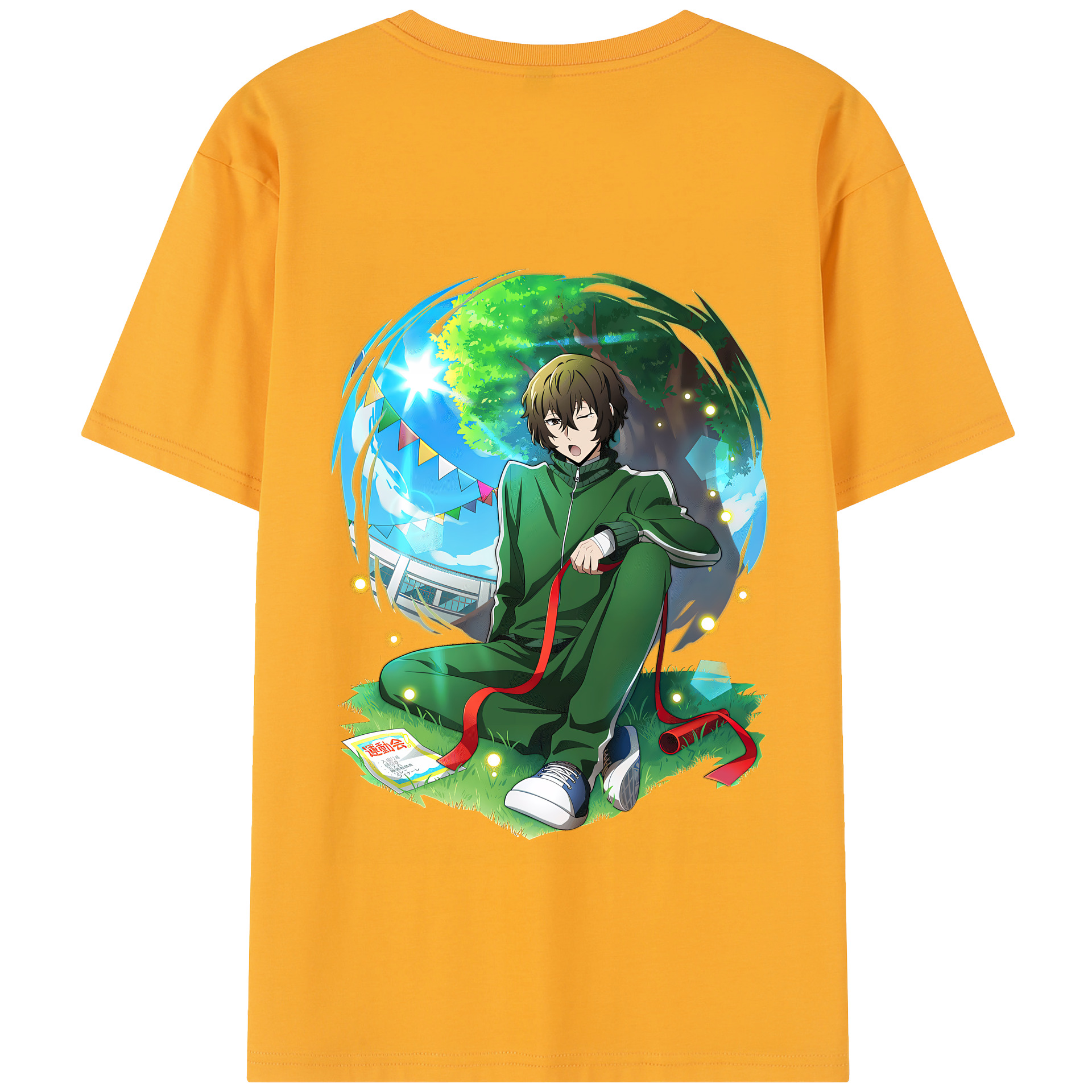 （画像用） 文豪ストレイドッグス Bungo Stray Dogs 綿100％半袖Tシャツ（背面プリント）