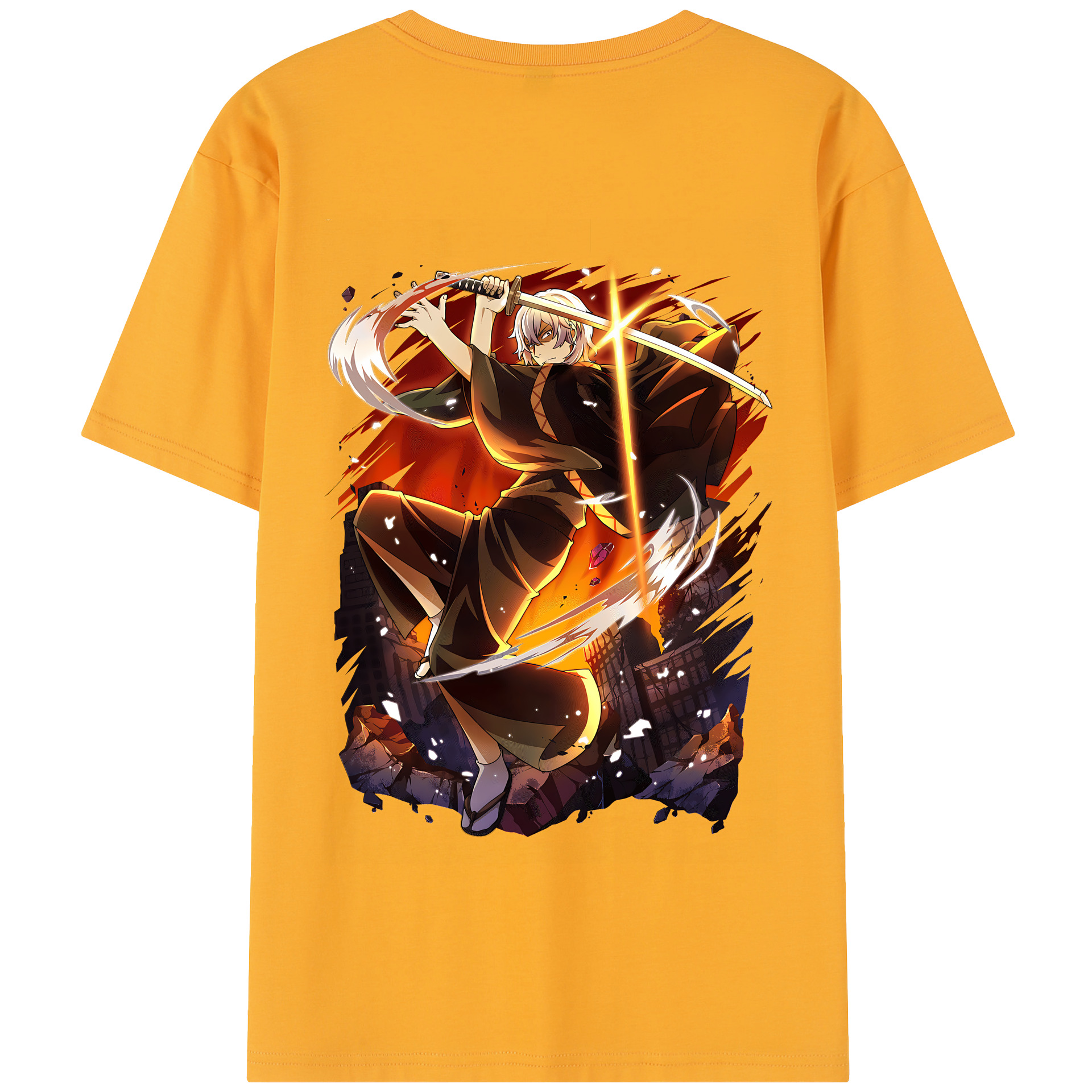 （画像用） 文豪ストレイドッグス Bungo Stray Dogs 綿100％半袖Tシャツ（背面プリント）