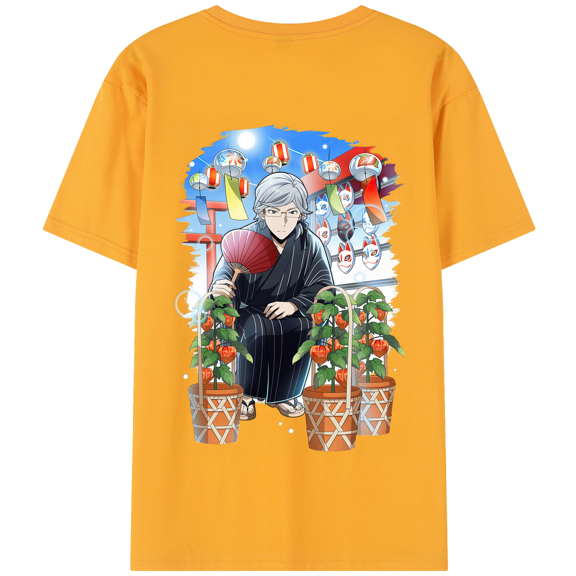 （画像用） 文豪ストレイドッグス Bungo Stray Dogs 綿100％半袖Tシャツ（背面プリント）