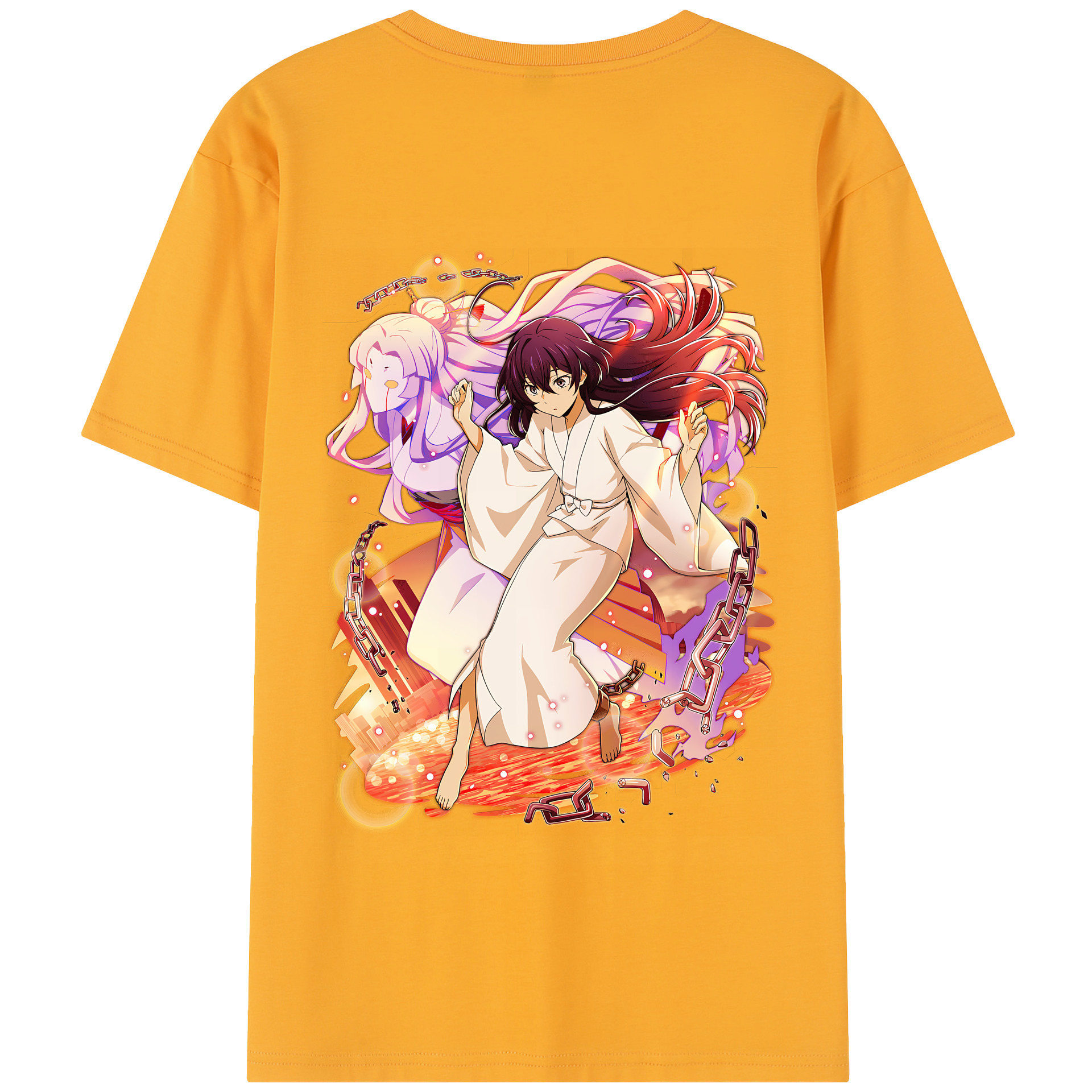 （画像用） 文豪ストレイドッグス Bungo Stray Dogs 綿100％半袖Tシャツ（背面プリント）