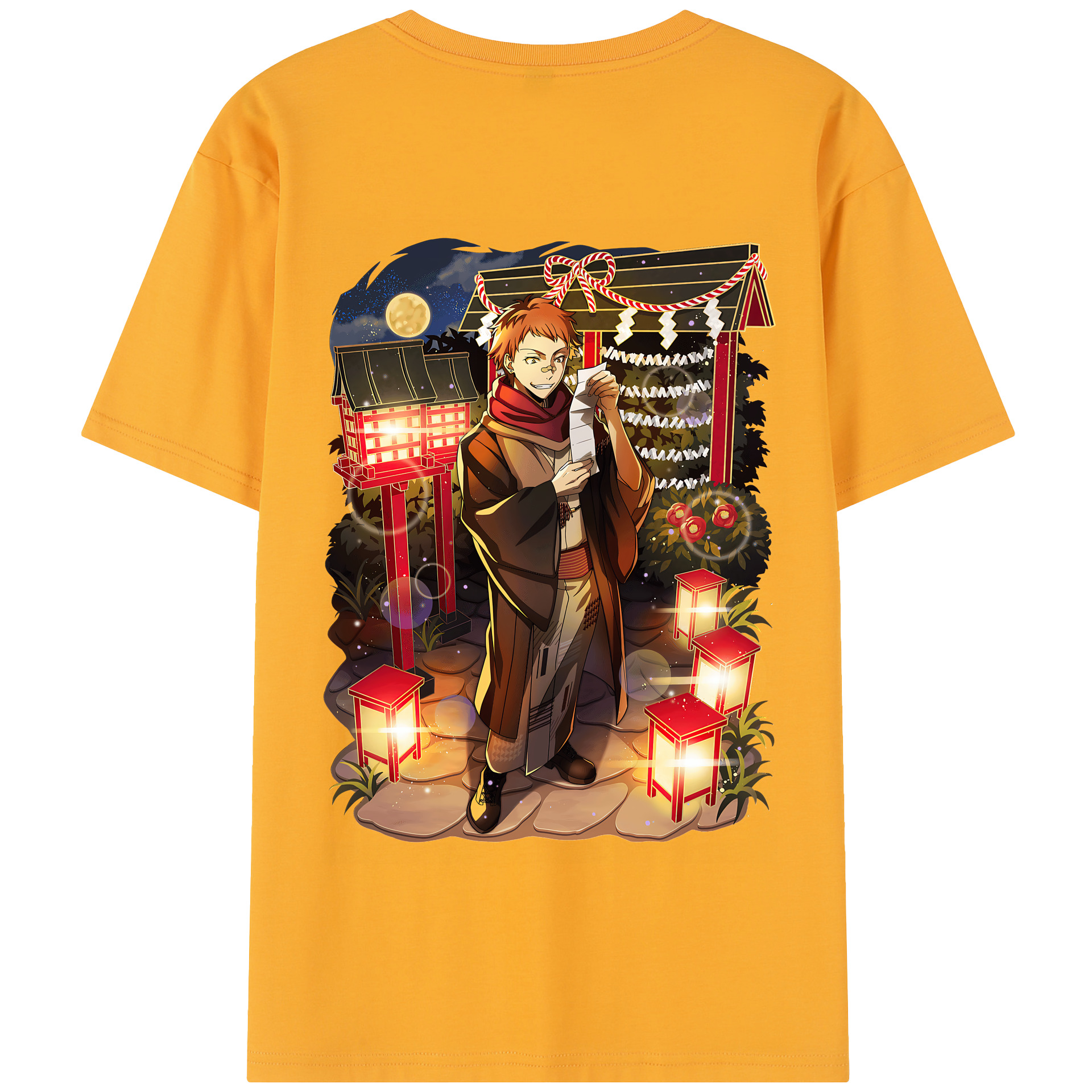 （画像用） 文豪ストレイドッグス Bungo Stray Dogs 綿100％半袖Tシャツ（背面プリント）