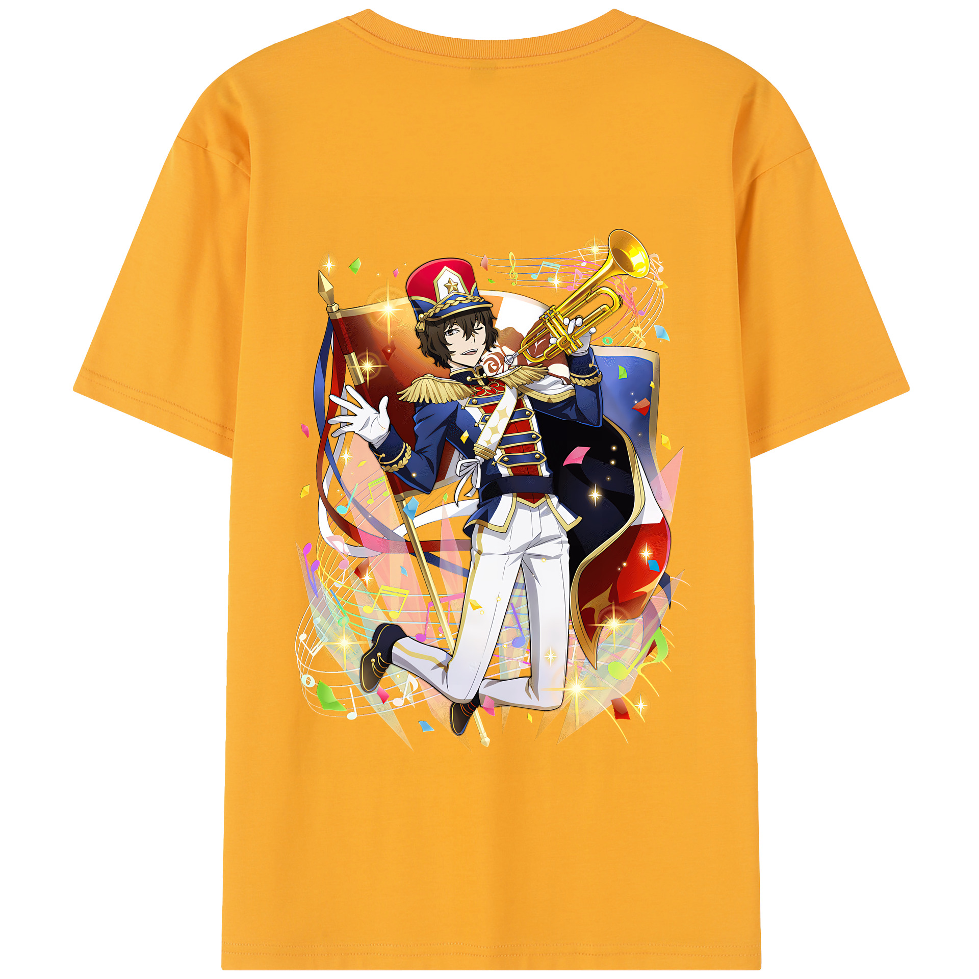 （画像用） 文豪ストレイドッグス Bungo Stray Dogs 綿100％半袖Tシャツ（背面プリント）