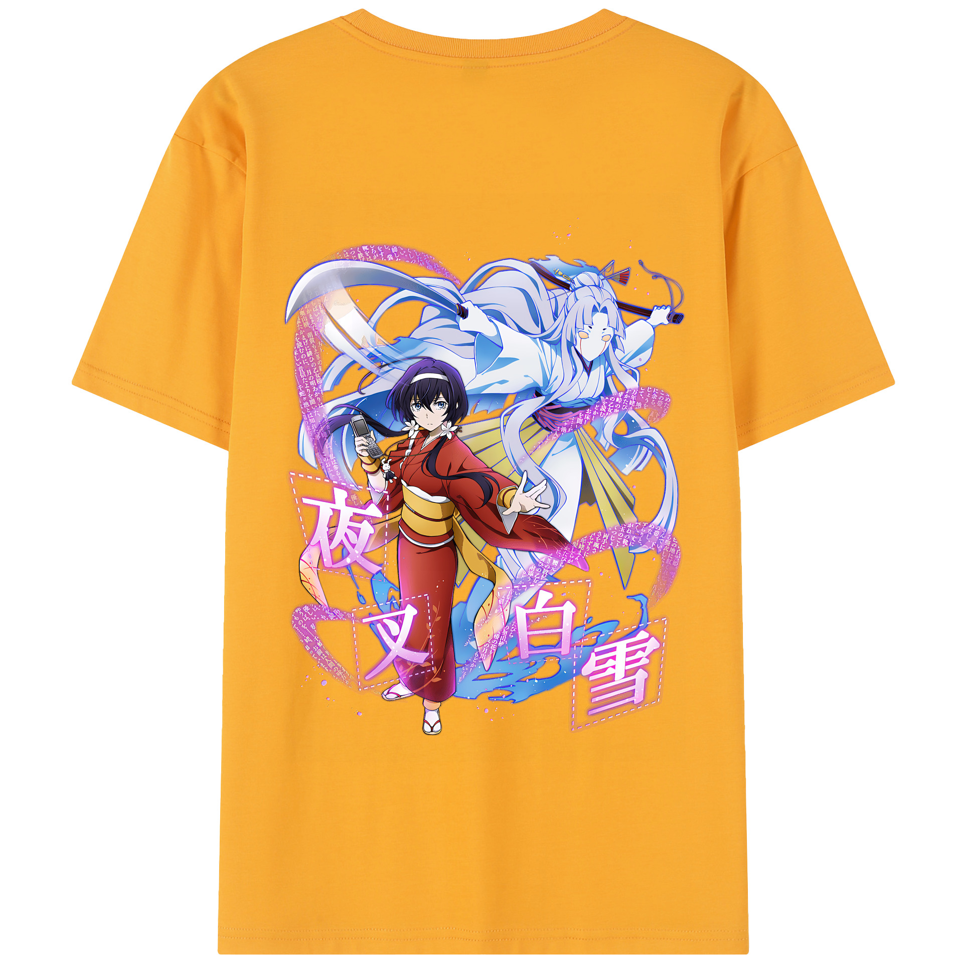 （画像用） 文豪ストレイドッグス Bungo Stray Dogs 綿100％半袖Tシャツ（背面プリント）