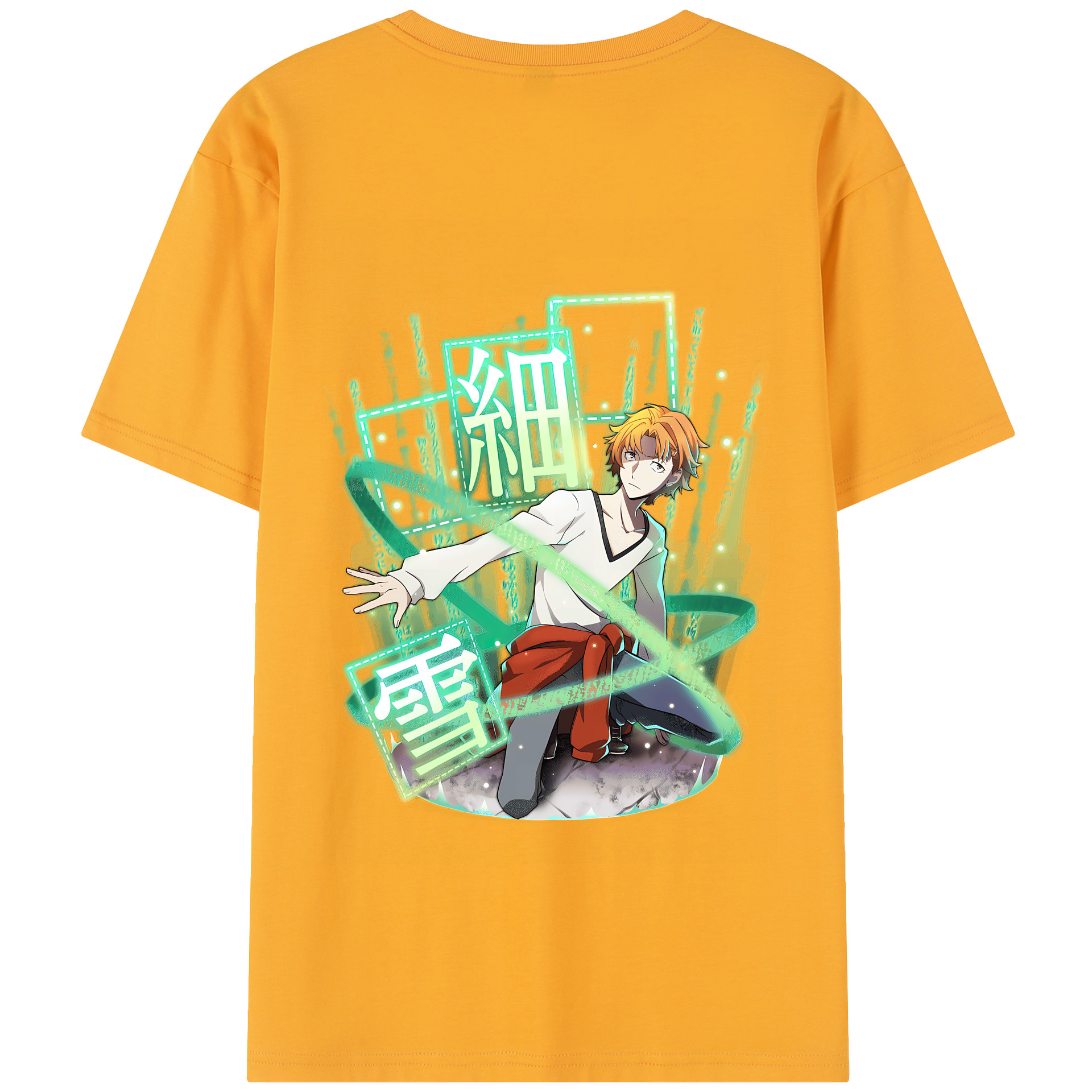 （画像用） 文豪ストレイドッグス Bungo Stray Dogs 綿100％半袖Tシャツ（背面プリント）