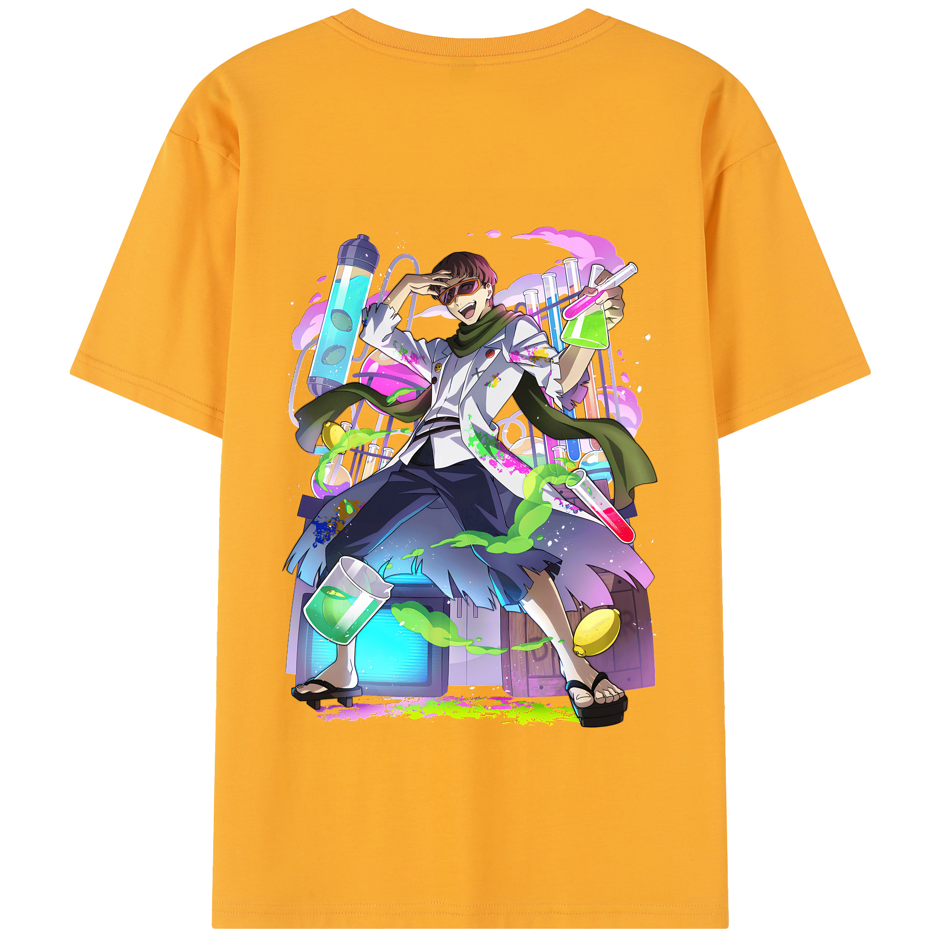 （画像用） 文豪ストレイドッグス Bungo Stray Dogs 綿100％半袖Tシャツ（背面プリント）