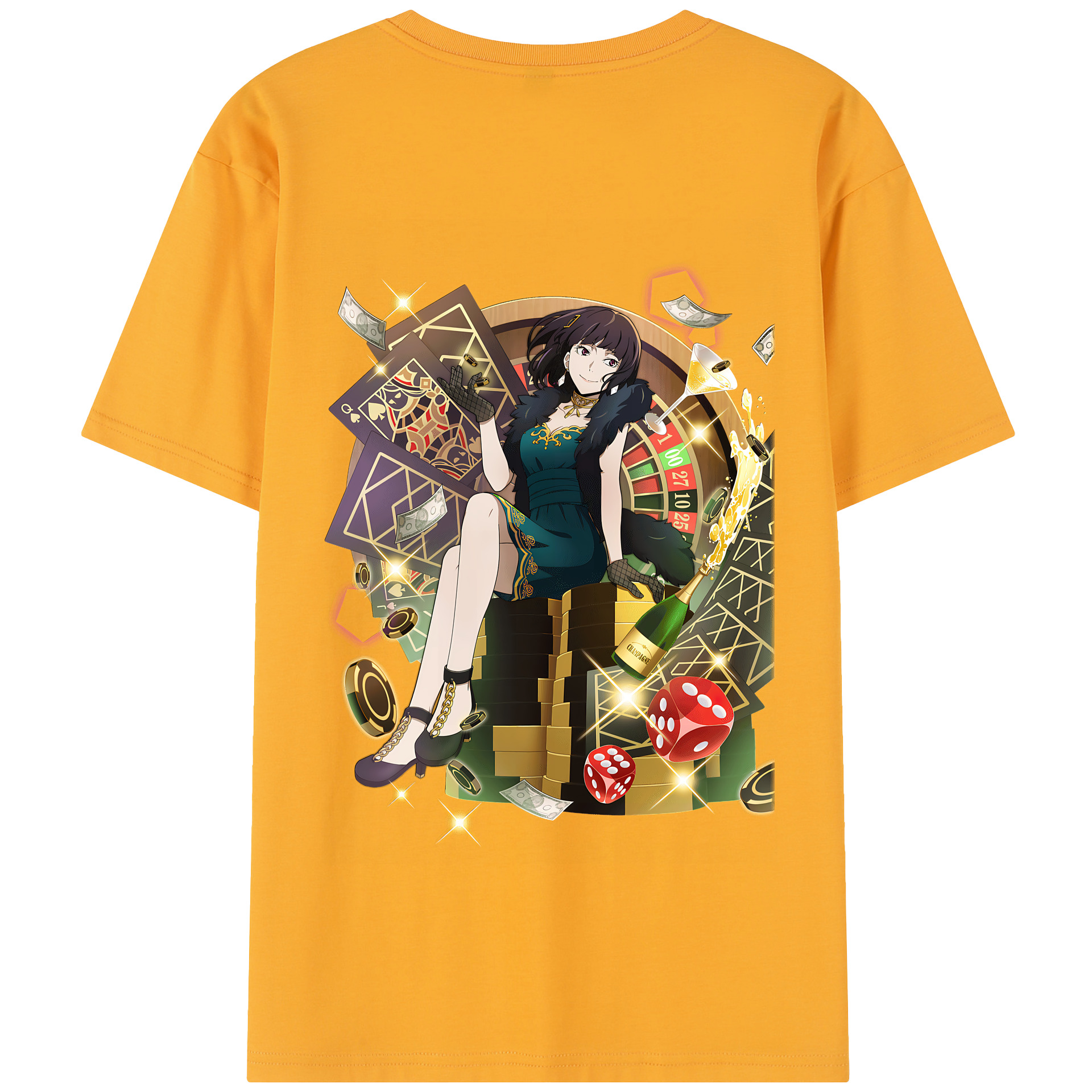 （画像用） 文豪ストレイドッグス Bungo Stray Dogs 綿100％半袖Tシャツ（背面プリント）
