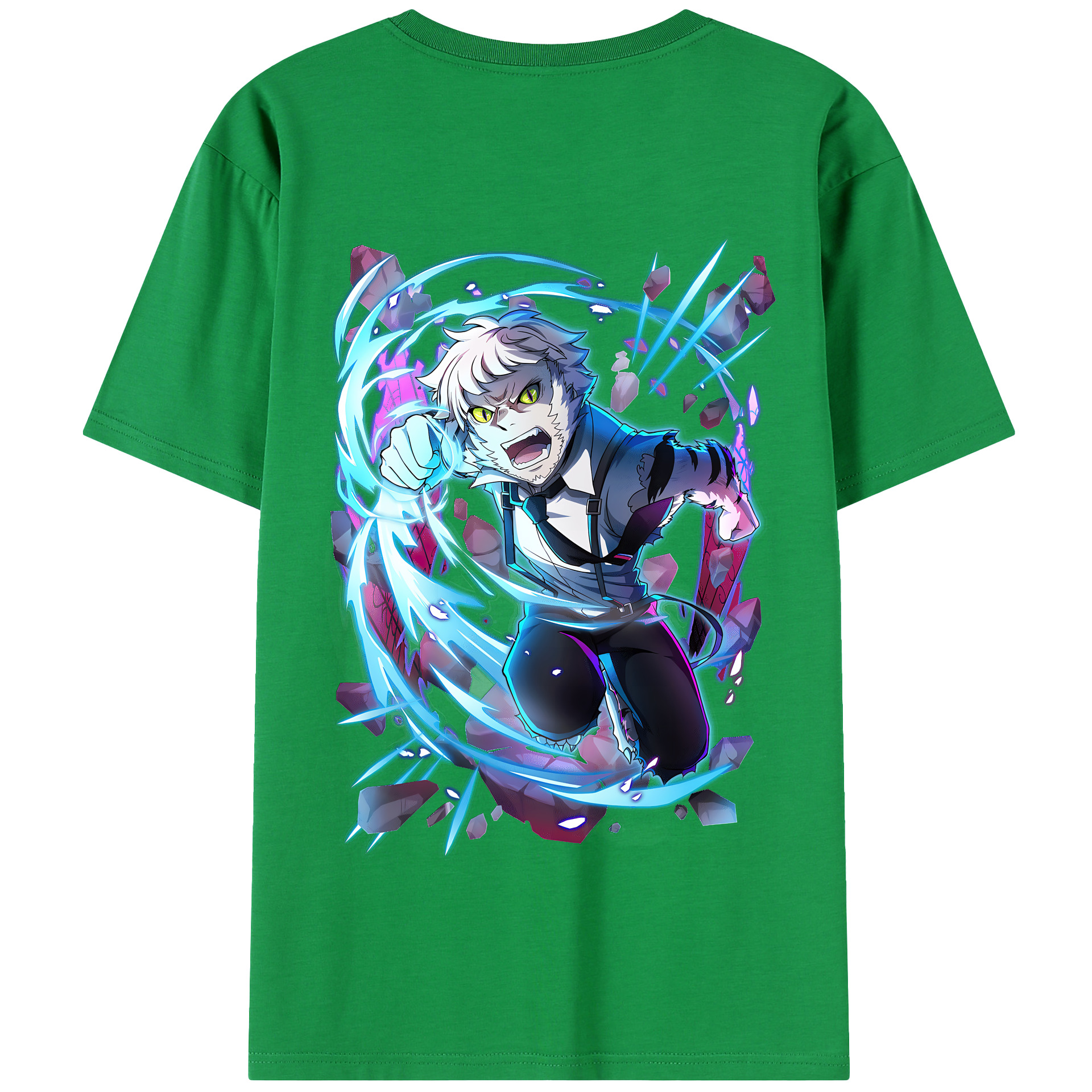 （画像用） 文豪ストレイドッグス Bungo Stray Dogs 綿100％半袖Tシャツ（背面プリント）