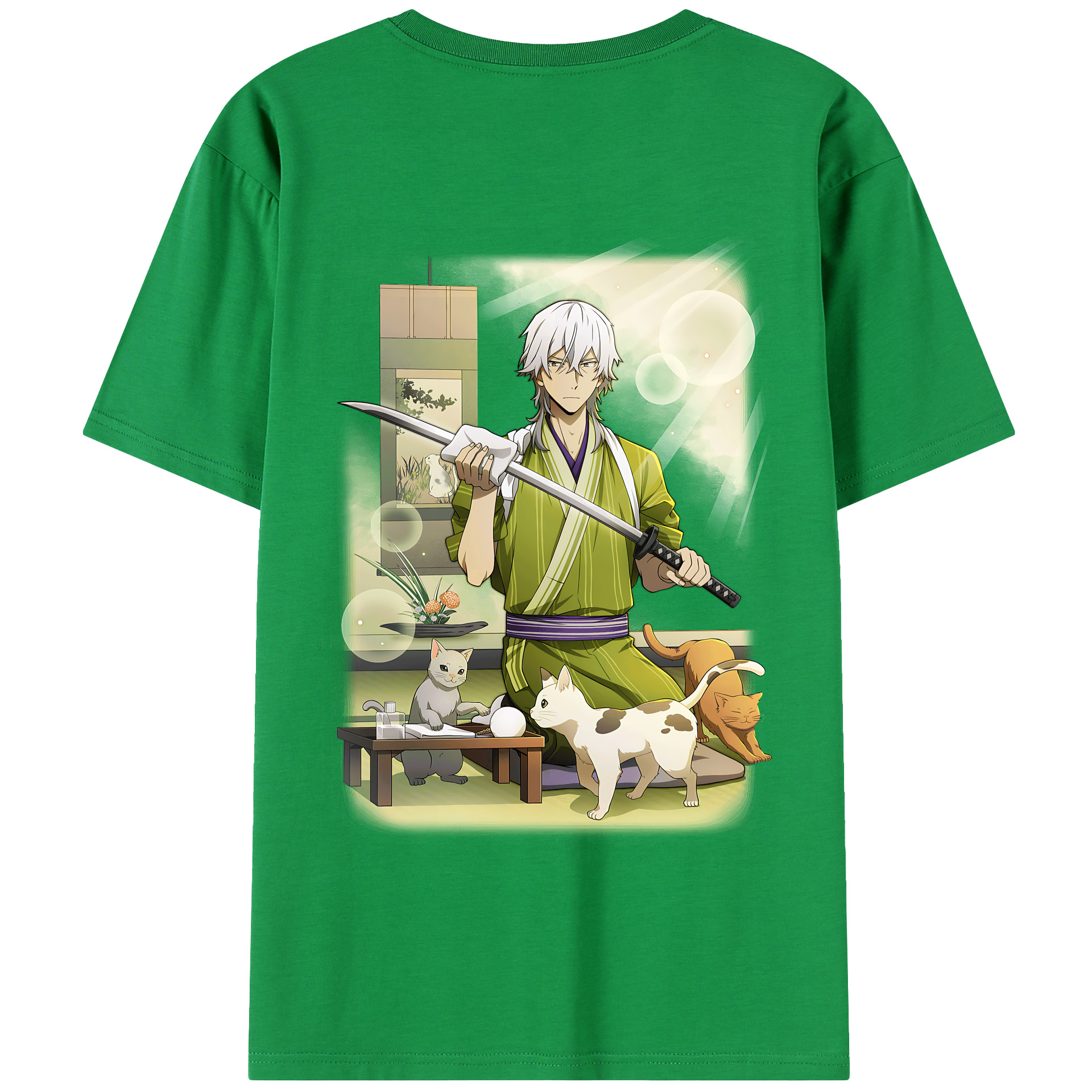 （画像用） 文豪ストレイドッグス Bungo Stray Dogs 綿100％半袖Tシャツ（背面プリント）