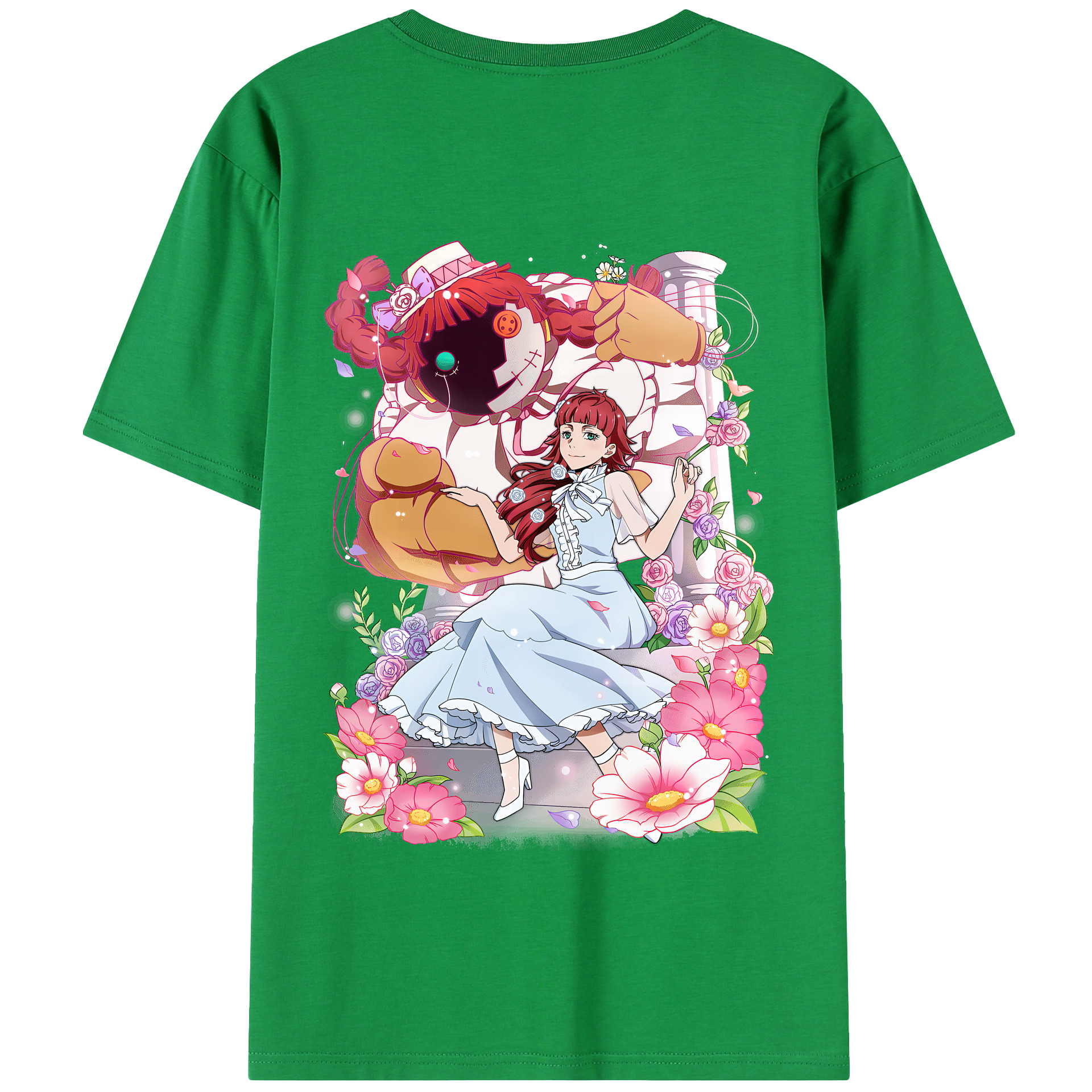 （画像用） 文豪ストレイドッグス Bungo Stray Dogs 綿100％半袖Tシャツ（背面プリント）