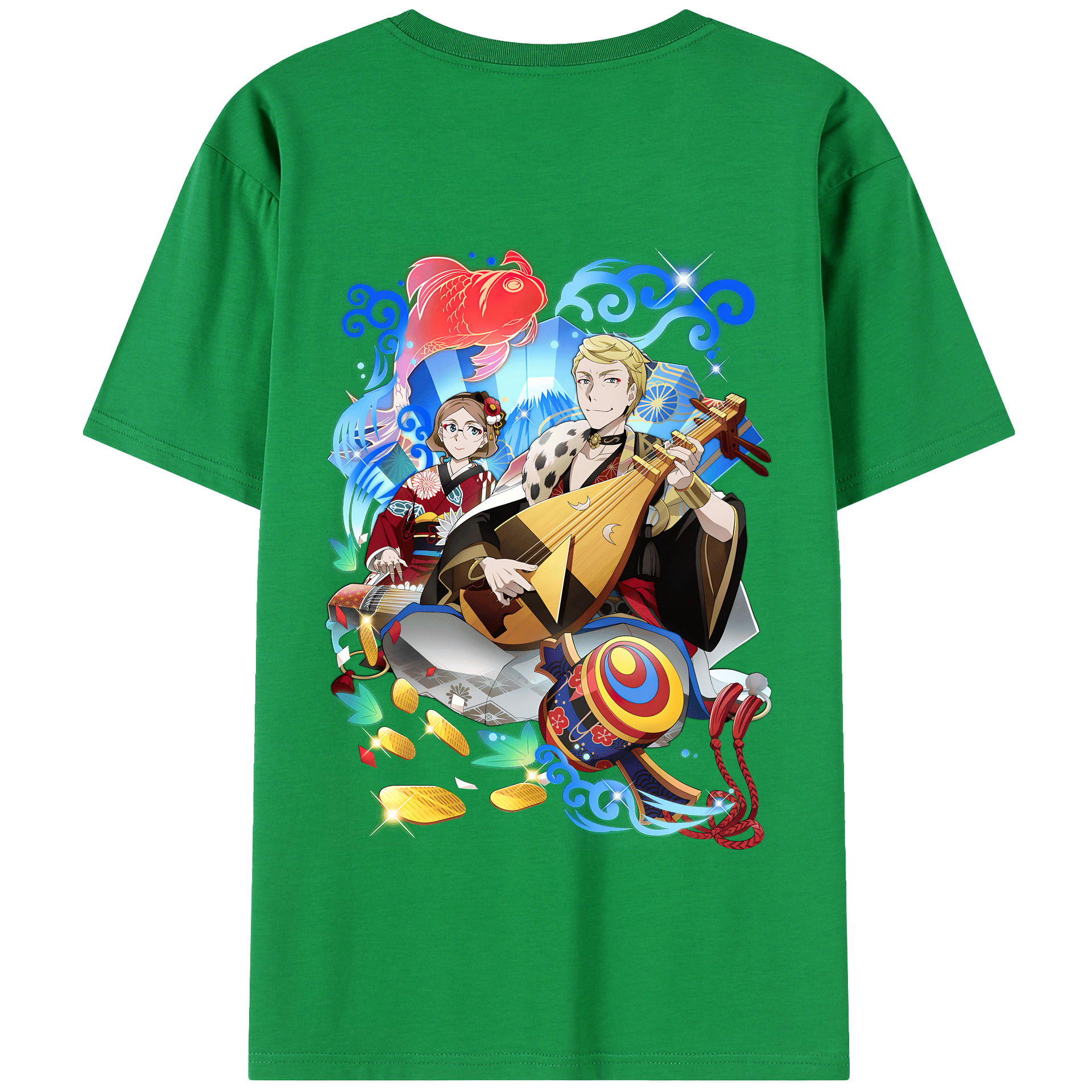 （画像用） 文豪ストレイドッグス Bungo Stray Dogs 綿100％半袖Tシャツ（背面プリント）