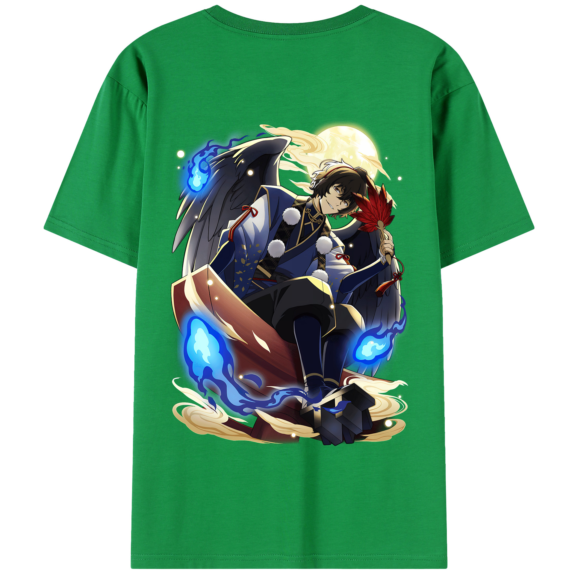 （画像用） 文豪ストレイドッグス Bungo Stray Dogs 綿100％半袖Tシャツ（背面プリント）