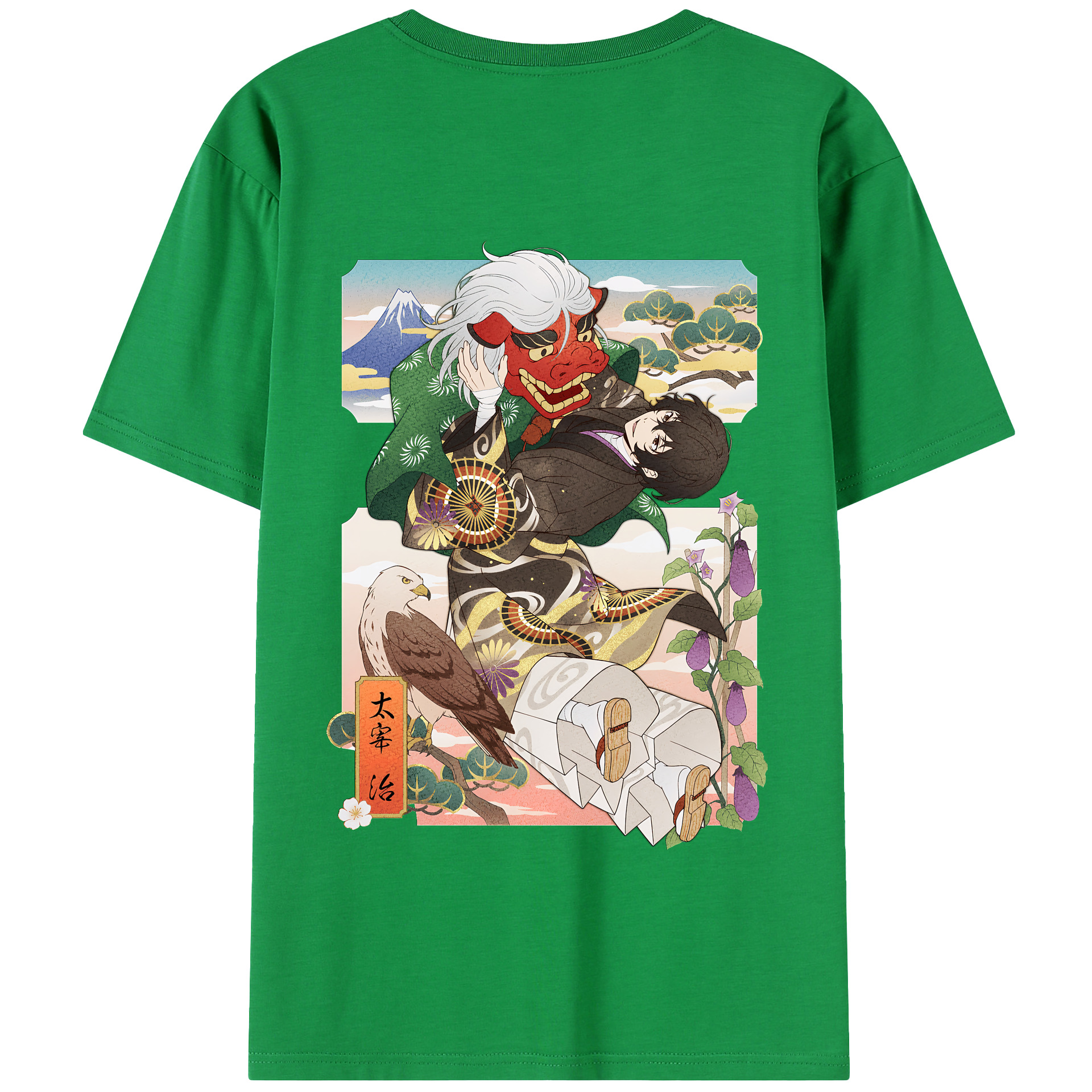 （画像用） 文豪ストレイドッグス Bungo Stray Dogs 綿100％半袖Tシャツ（背面プリント）