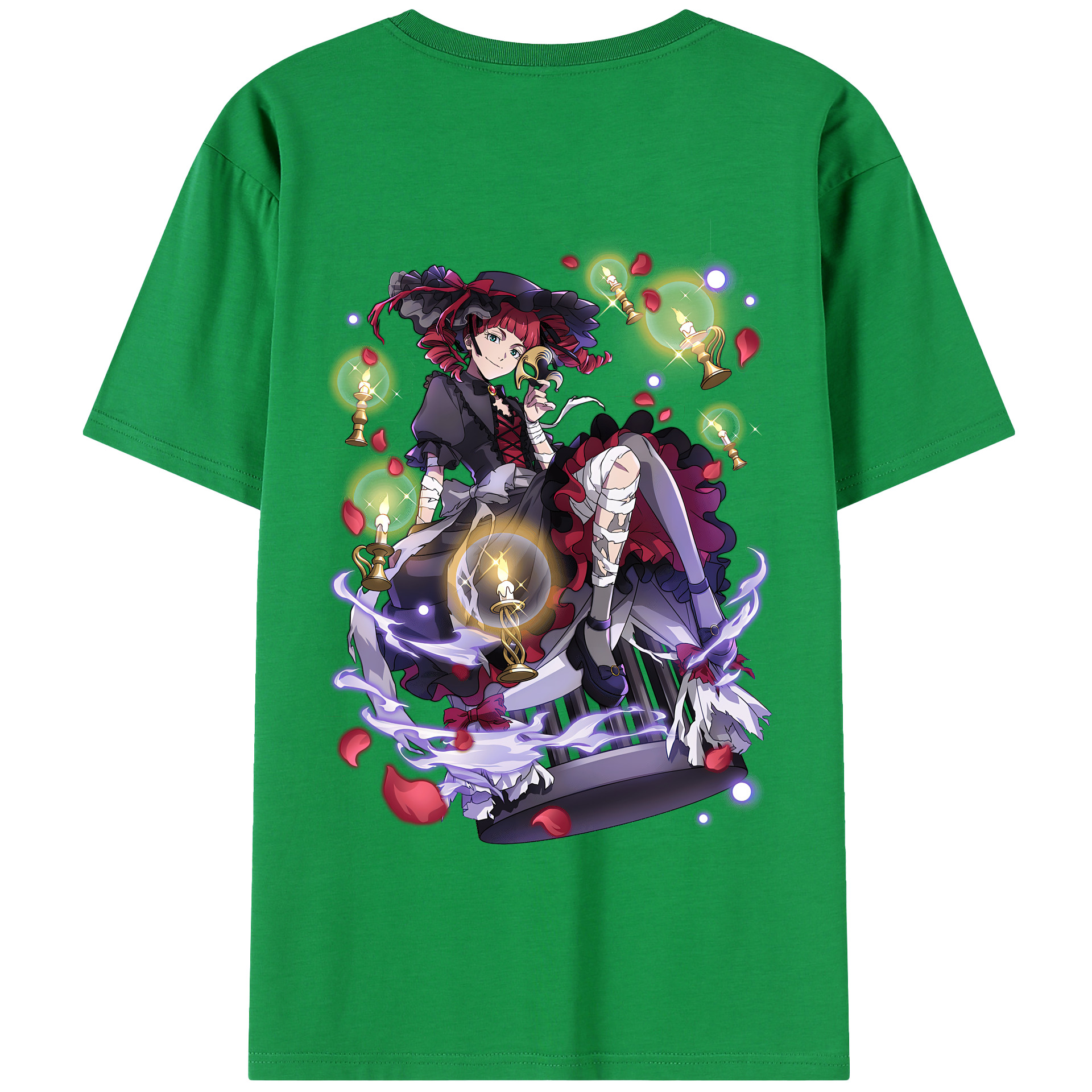 （画像用） 文豪ストレイドッグス Bungo Stray Dogs 綿100％半袖Tシャツ（背面プリント）