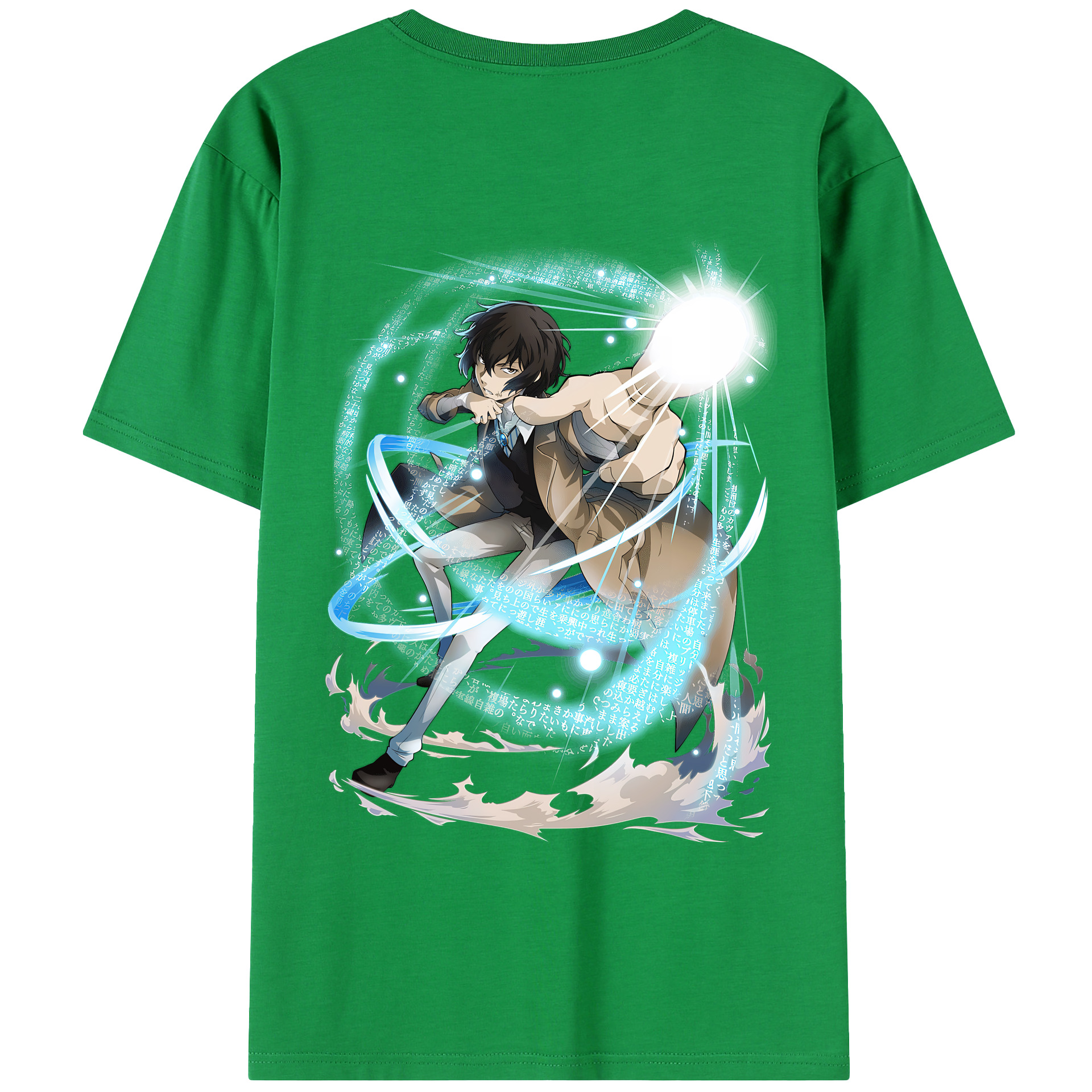 （画像用） 文豪ストレイドッグス Bungo Stray Dogs 綿100％半袖Tシャツ（背面プリント）