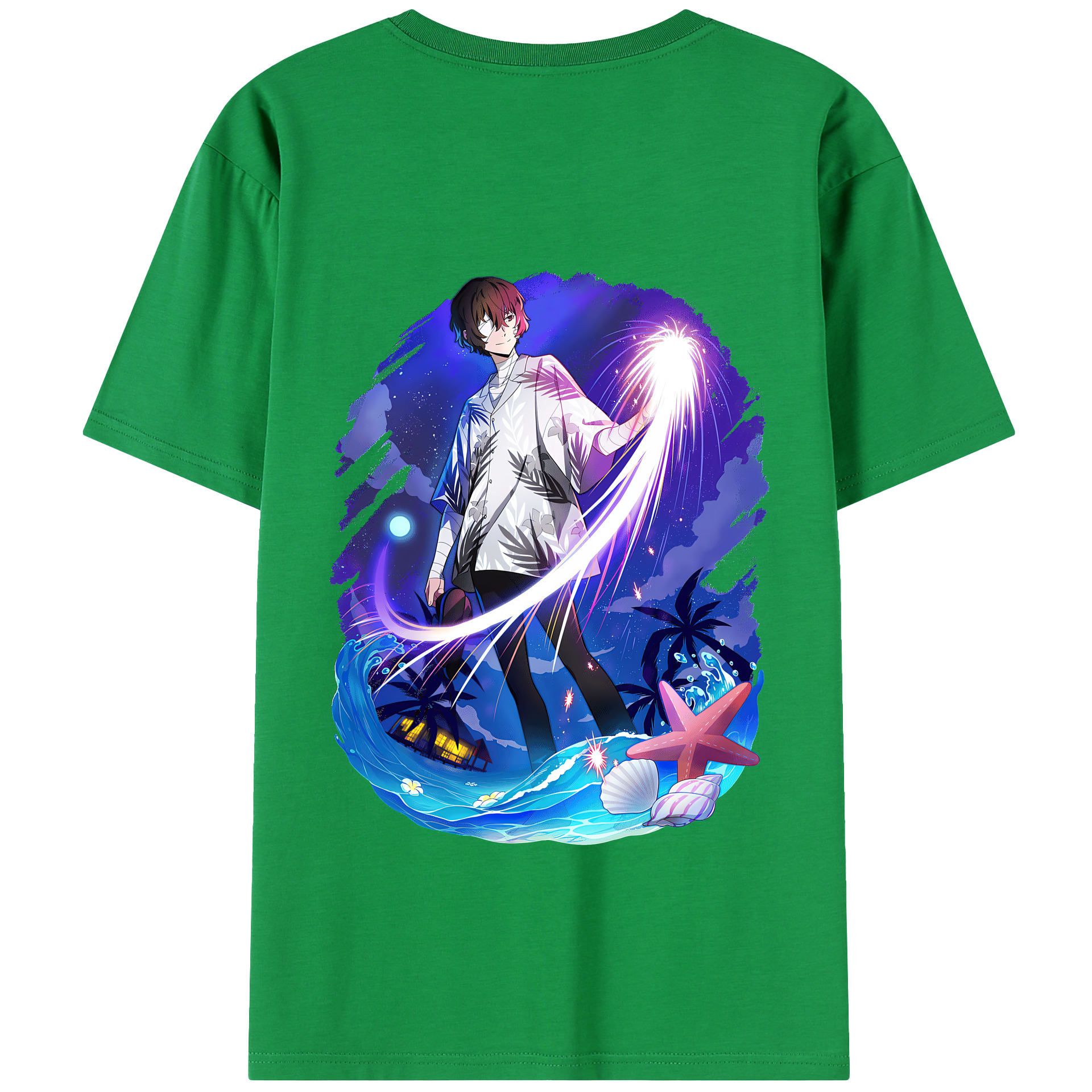 （画像用） 文豪ストレイドッグス Bungo Stray Dogs 綿100％半袖Tシャツ（背面プリント）