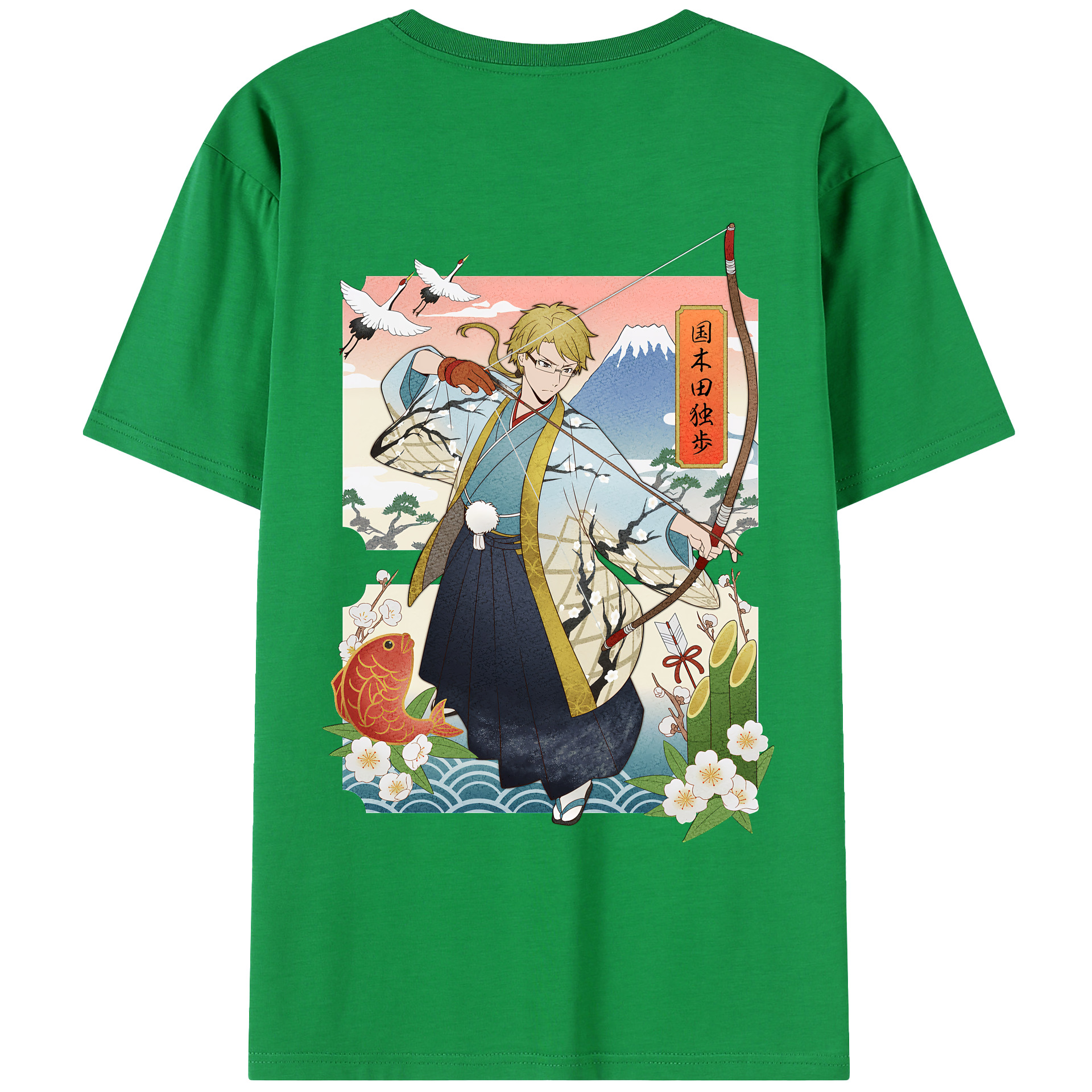 （画像用） 文豪ストレイドッグス Bungo Stray Dogs 綿100％半袖Tシャツ（背面プリント）