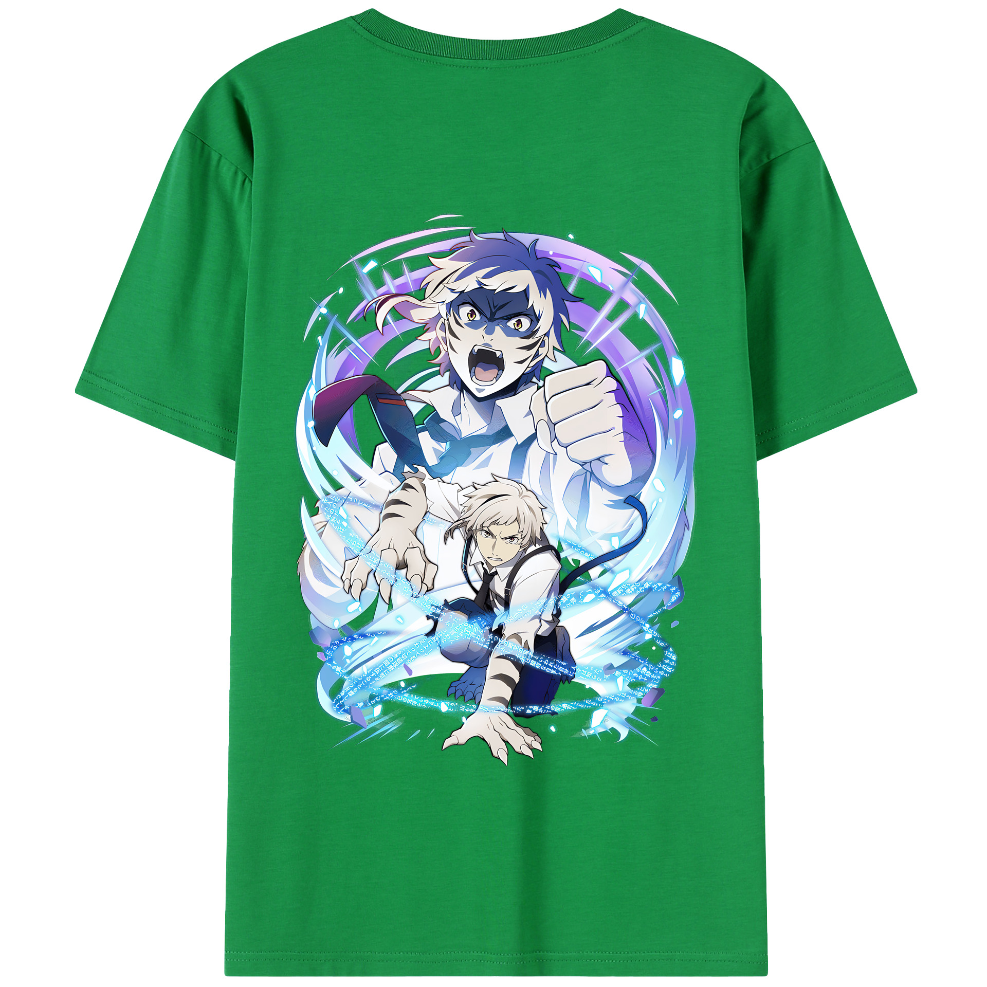 （画像用） 文豪ストレイドッグス Bungo Stray Dogs 綿100％半袖Tシャツ（背面プリント）