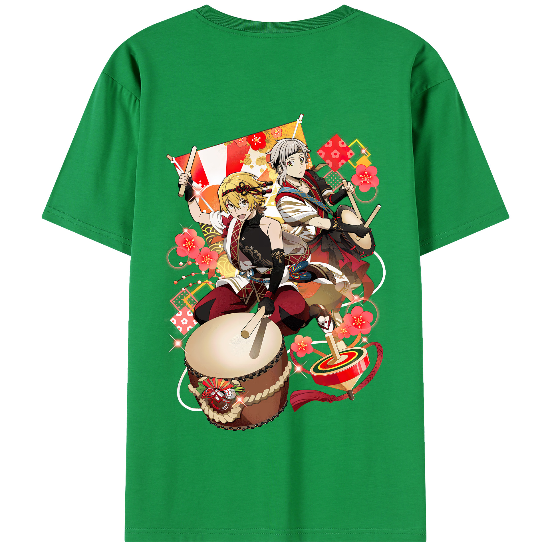 （画像用） 文豪ストレイドッグス Bungo Stray Dogs 綿100％半袖Tシャツ（背面プリント）