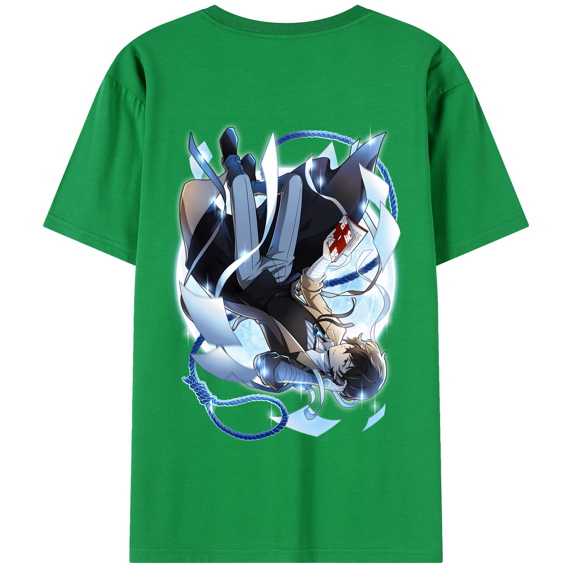 （画像用） 文豪ストレイドッグス Bungo Stray Dogs 綿100％半袖Tシャツ（背面プリント）