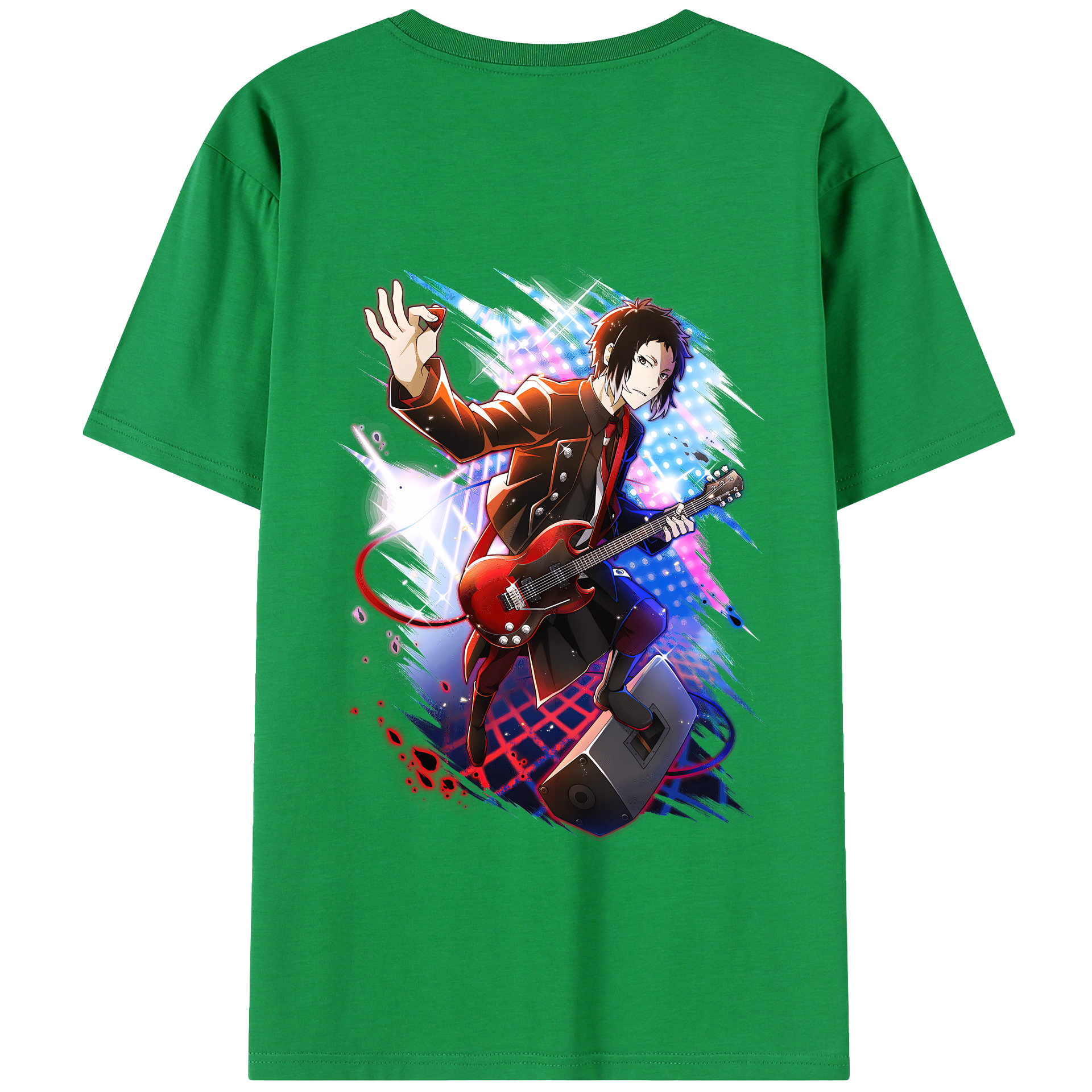 （画像用） 文豪ストレイドッグス Bungo Stray Dogs 綿100％半袖Tシャツ（背面プリント）