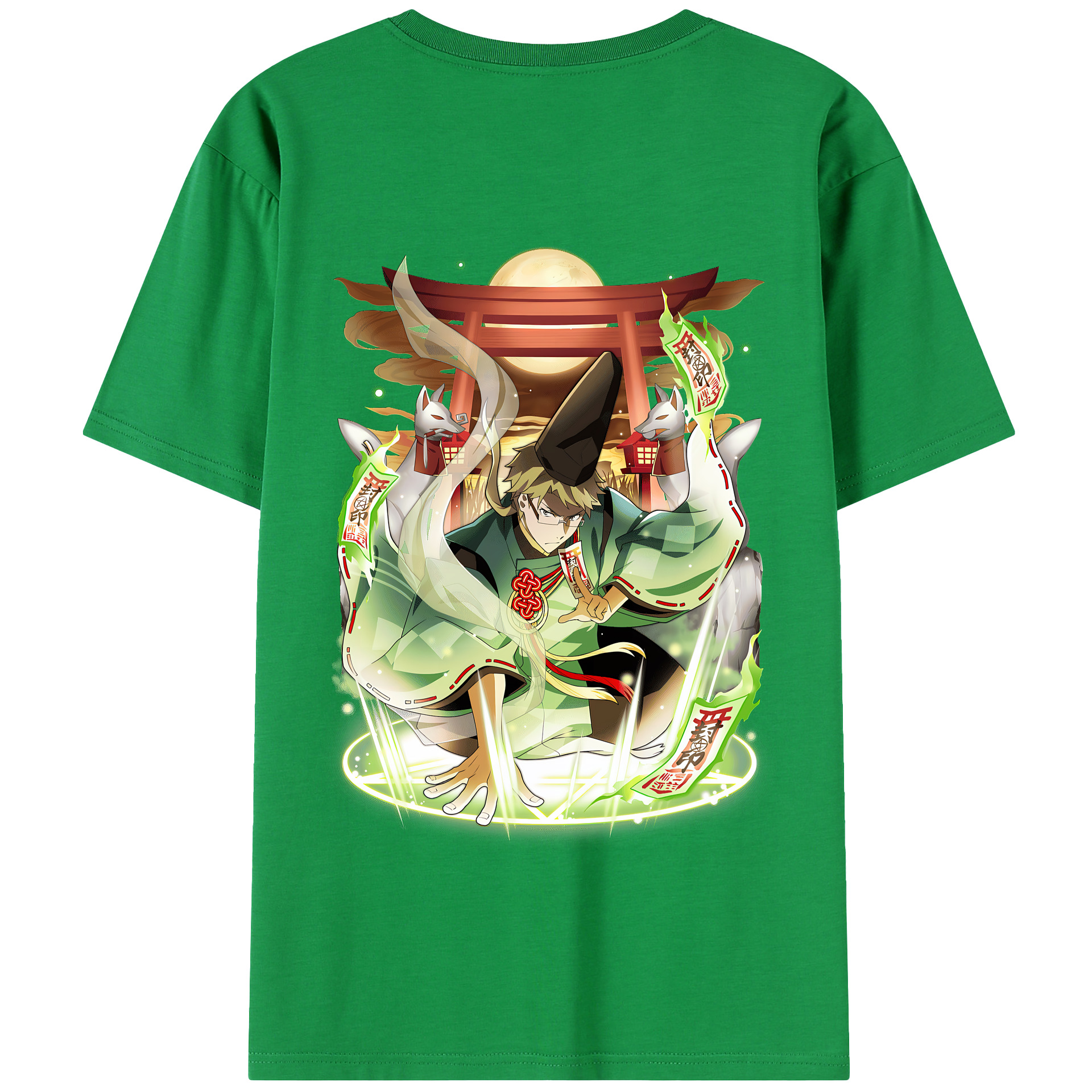 （画像用） 文豪ストレイドッグス Bungo Stray Dogs 綿100％半袖Tシャツ（背面プリント）