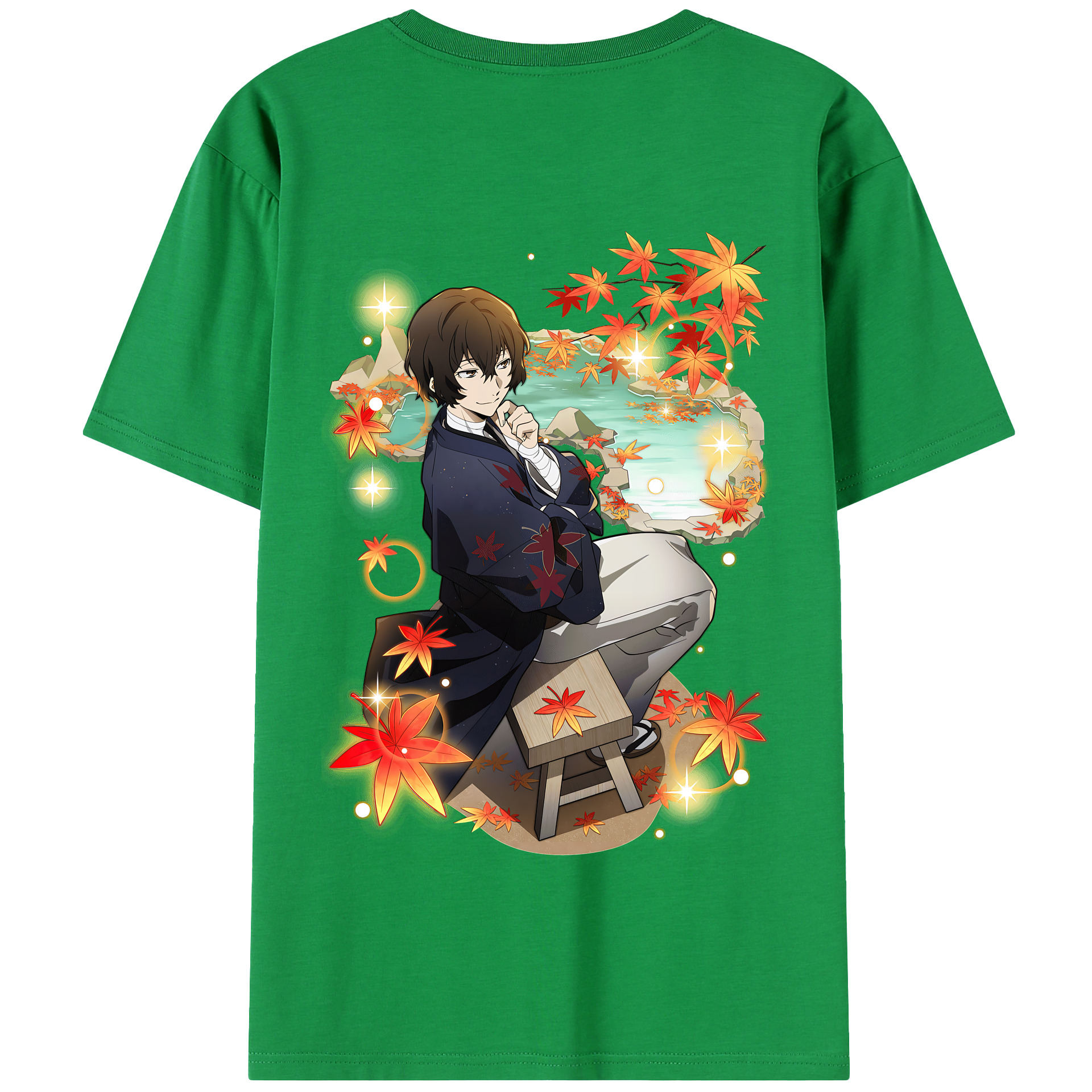 （画像用） 文豪ストレイドッグス Bungo Stray Dogs 綿100％半袖Tシャツ（背面プリント）