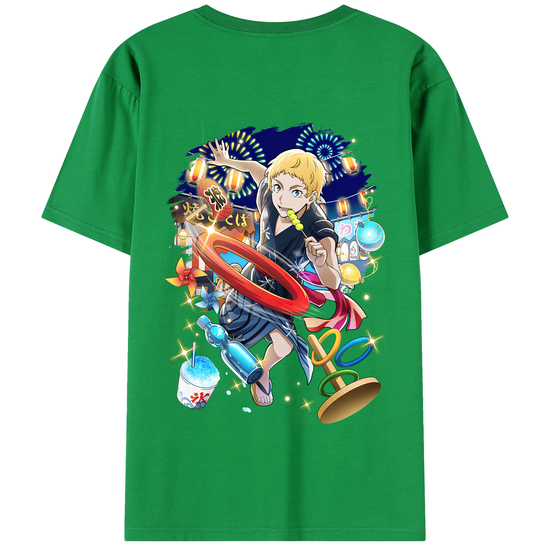 （画像用） 文豪ストレイドッグス Bungo Stray Dogs 綿100％半袖Tシャツ（背面プリント）