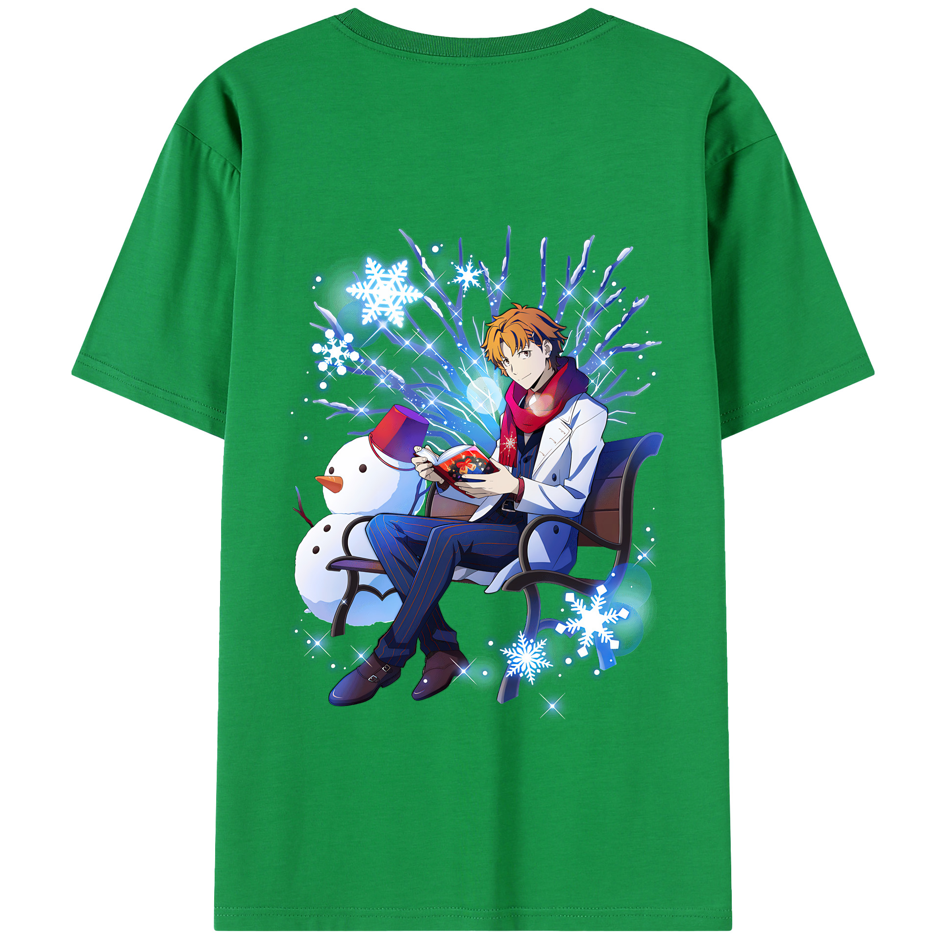 （画像用） 文豪ストレイドッグス Bungo Stray Dogs 綿100％半袖Tシャツ（背面プリント）
