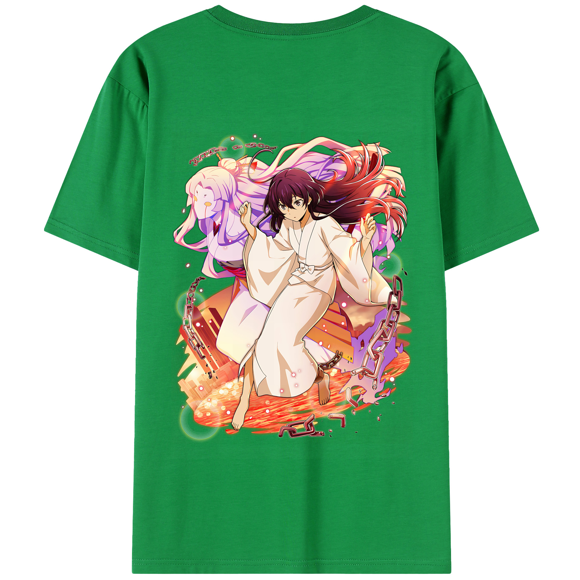 （画像用） 文豪ストレイドッグス Bungo Stray Dogs 綿100％半袖Tシャツ（背面プリント）