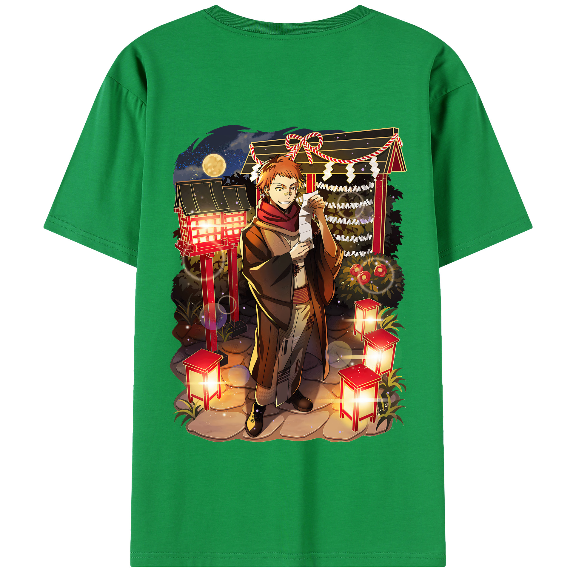 （画像用） 文豪ストレイドッグス Bungo Stray Dogs 綿100％半袖Tシャツ（背面プリント）