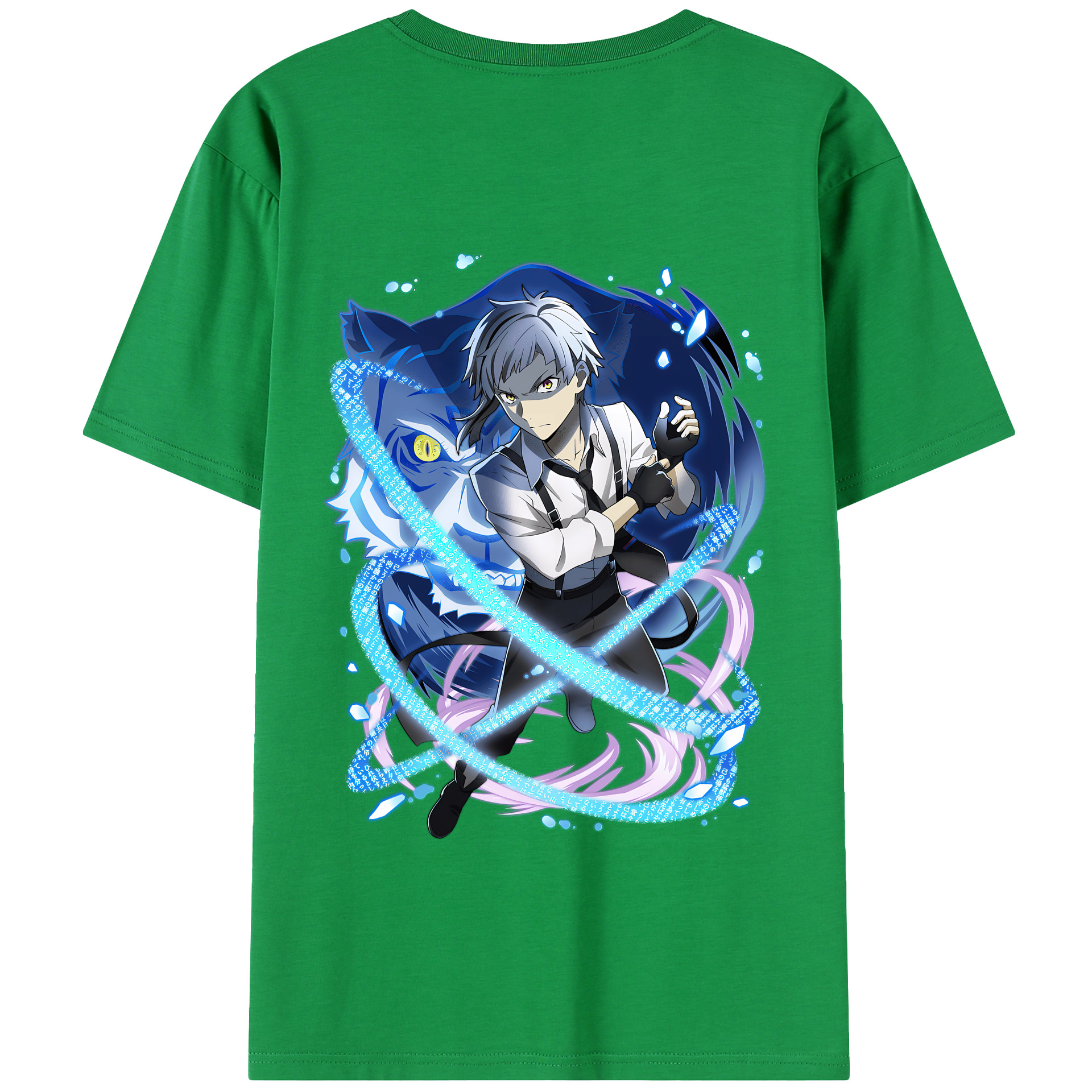 （画像用） 文豪ストレイドッグス Bungo Stray Dogs 綿100％半袖Tシャツ（背面プリント）